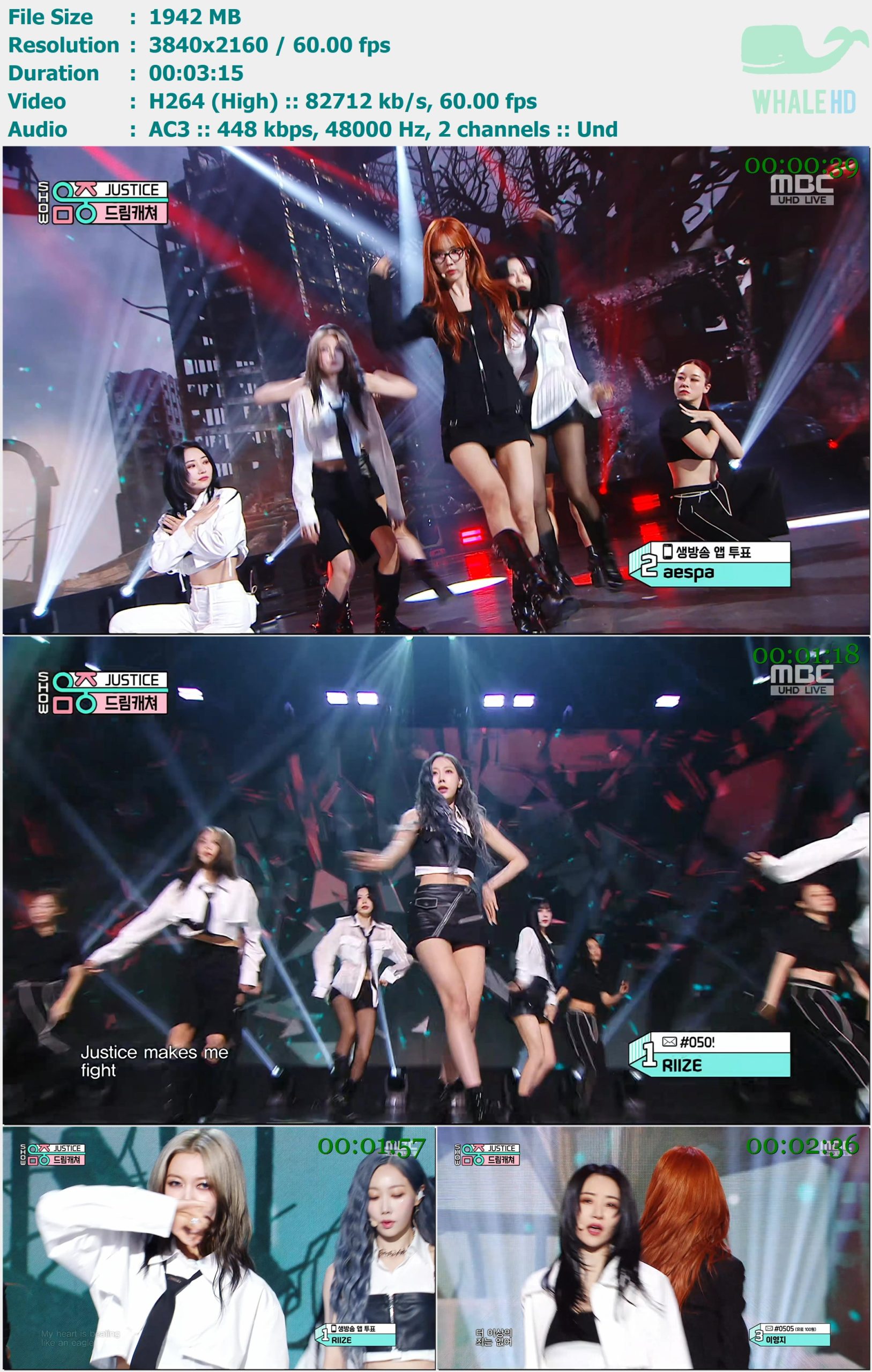 Dreamcatcher - JUSTICE (Show Music Core 音乐中心 2024-07-13) HDTV 2160p H264 - 1.90GB