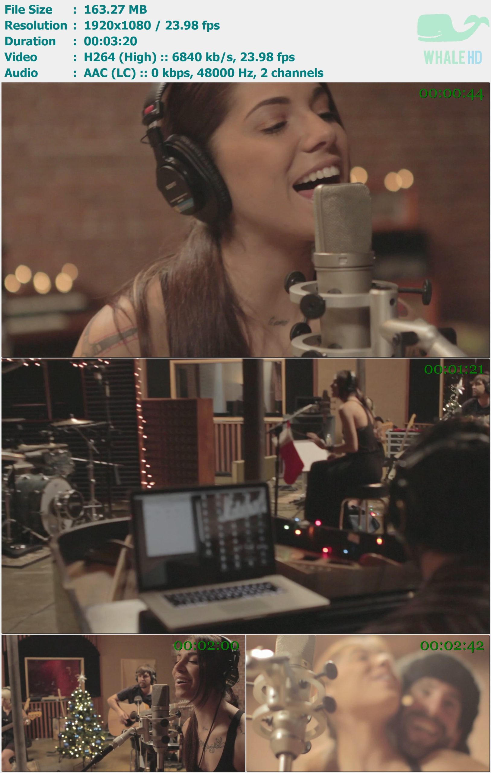 Christina Perri - Happy Xmas (War is Over) 2012 AM 1080p H264 - 163.27MB