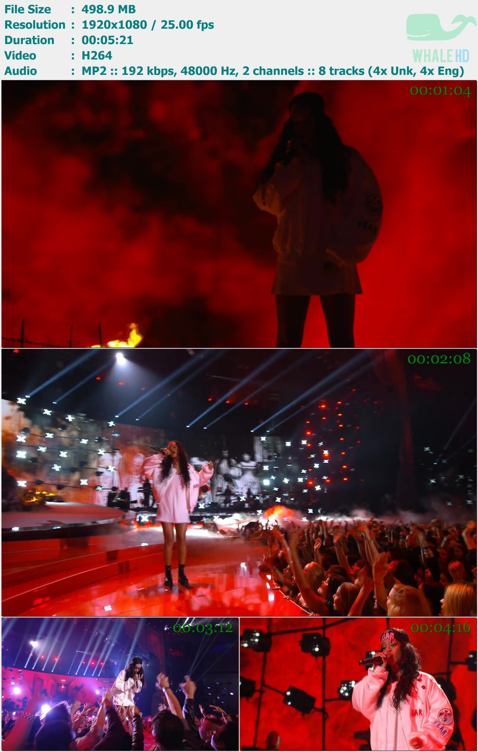 Eminem feat. Rihanna - The Monster (Live @ MTV Movie Awards 2014) HDTV 1080i H264 - 498.90MB