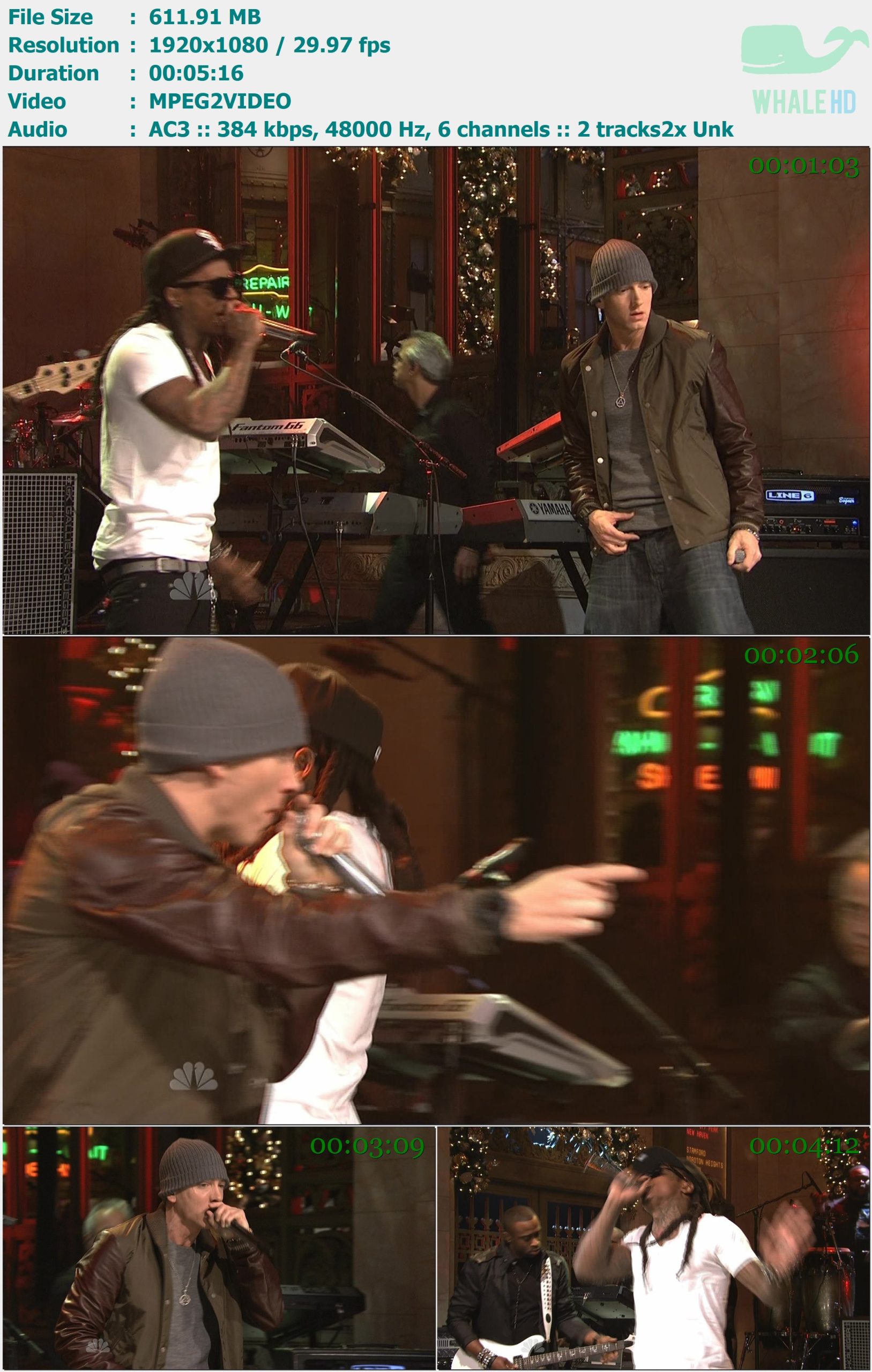 Eminem & Lil Wayne - No Love (Live @ 𝐒𝐚𝐭𝐮𝐫𝐝𝐚𝐲 𝐍𝐢𝐠𝐡𝐭 𝐋𝐢𝐯𝐞) 2010 HDTV 1080i MPEG2 - 611.91MB