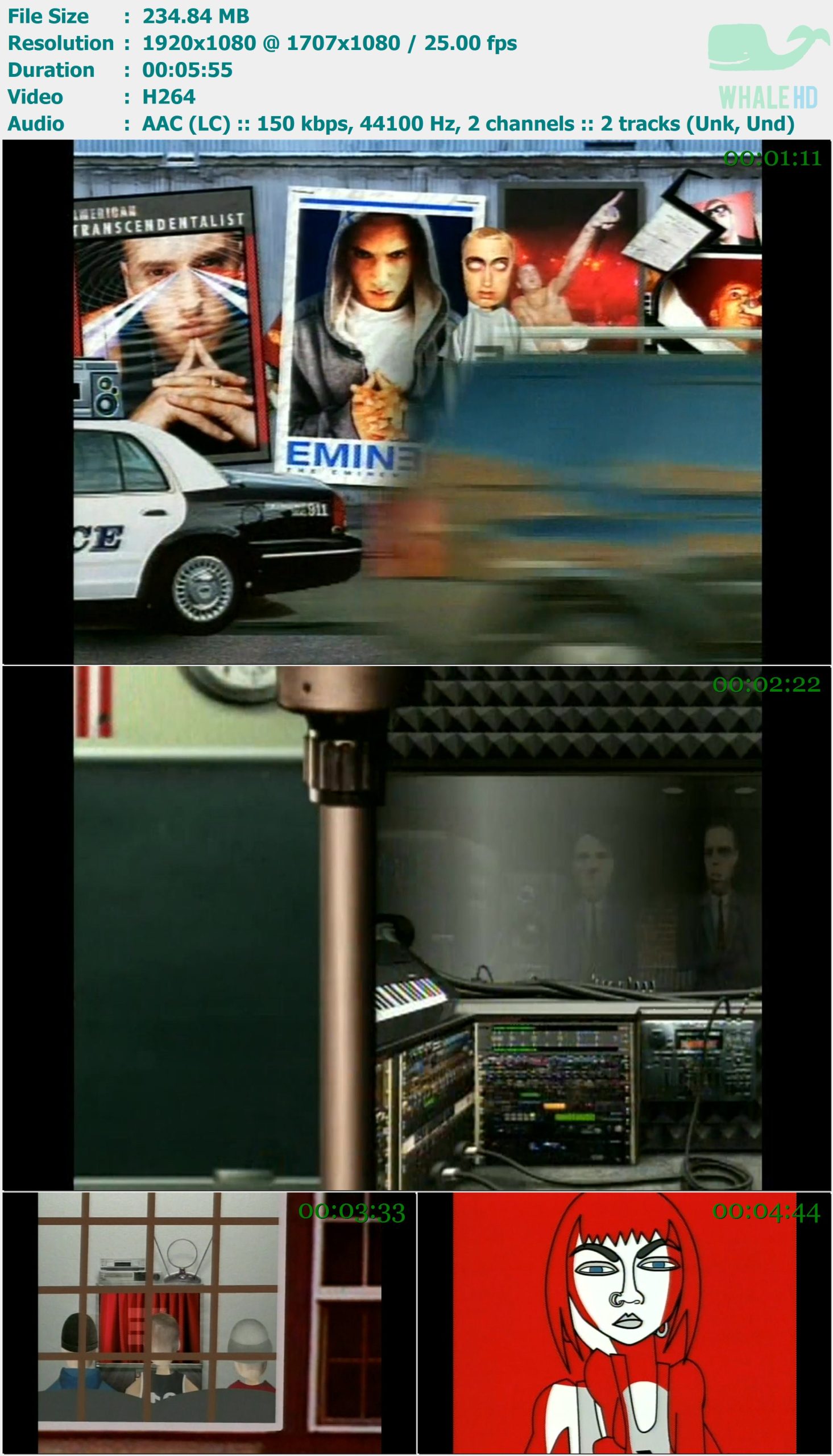 Eminem - White America 2002 𝐕𝐄𝐕𝐎 1080p H264 - 234.84MB