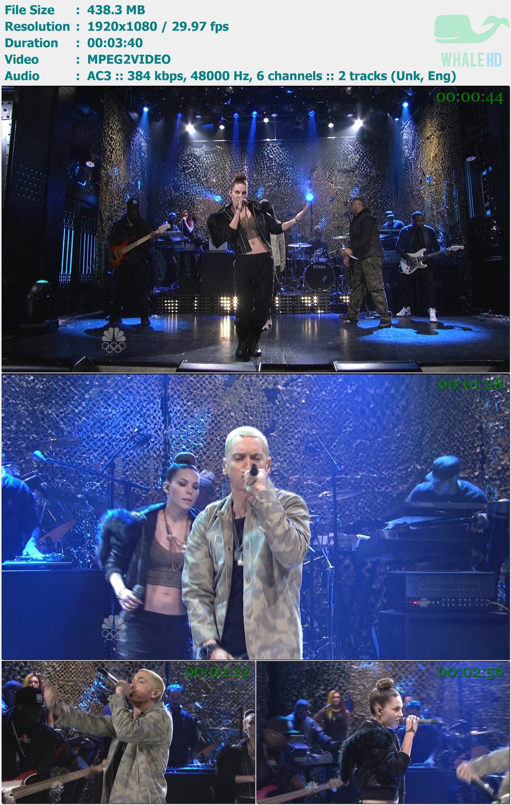 Eminem feat. Skylar Grey - Survival (Live on '𝐒𝐚𝐭𝐮𝐫𝐝𝐚𝐲 𝐍𝐢𝐠𝐡𝐭 𝐋𝐢𝐯𝐞' S39E05 2013) HDTV 1080i MPEG2 - 438.30MB