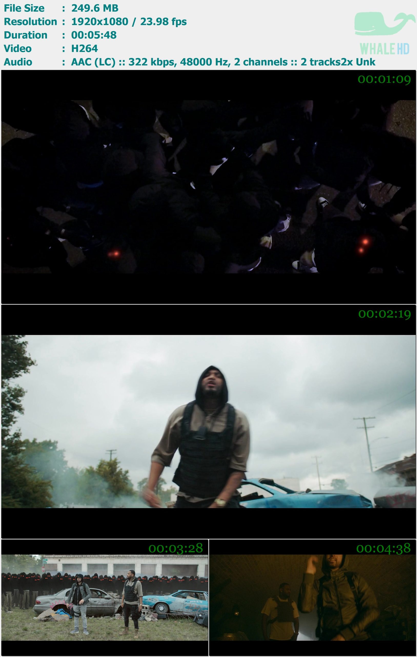 Eminem - Lucky You 2018 𝐓𝐢𝐝𝐚𝐥 1080p H264 - 249.60MB