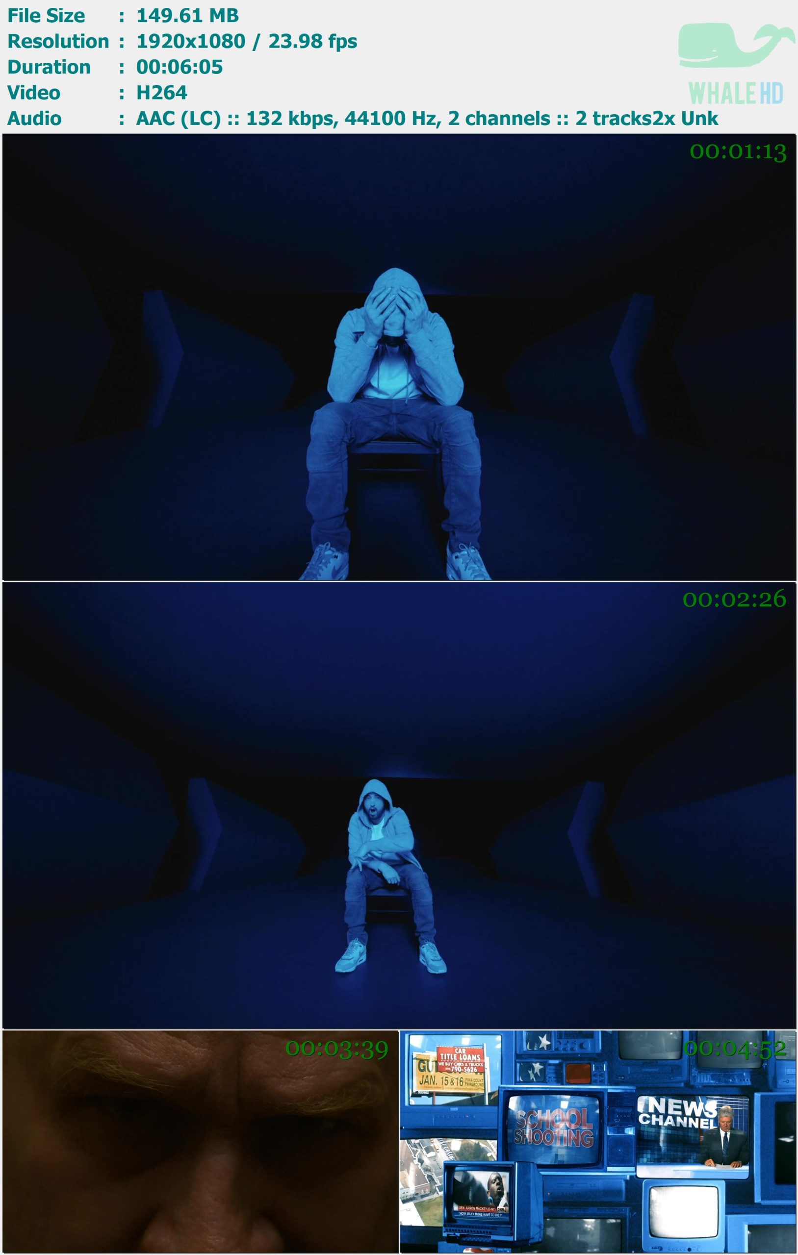 Eminem - Darkness 2020 𝐕𝐄𝐕𝐎 1080p H264 - 149.61MB