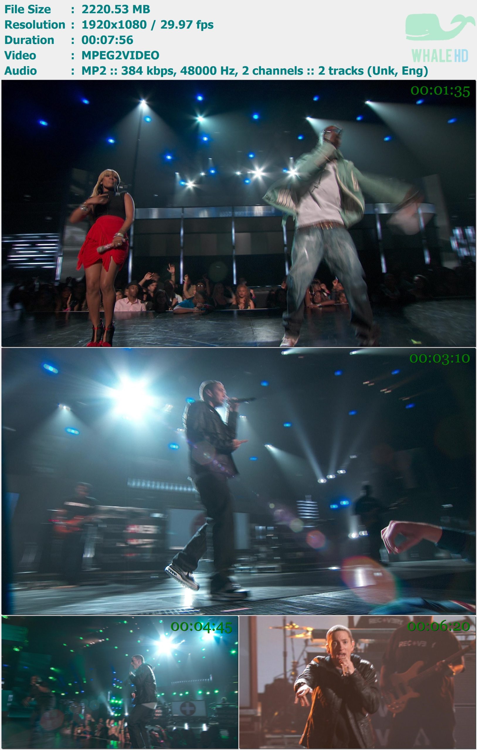 B.o.B, Keyshia Cole, Eminem - Airplanes Part 2 + Not Afraid (Live @ 2010 BET Awards) HDTV 1080i MPEG2 - 2.17GB