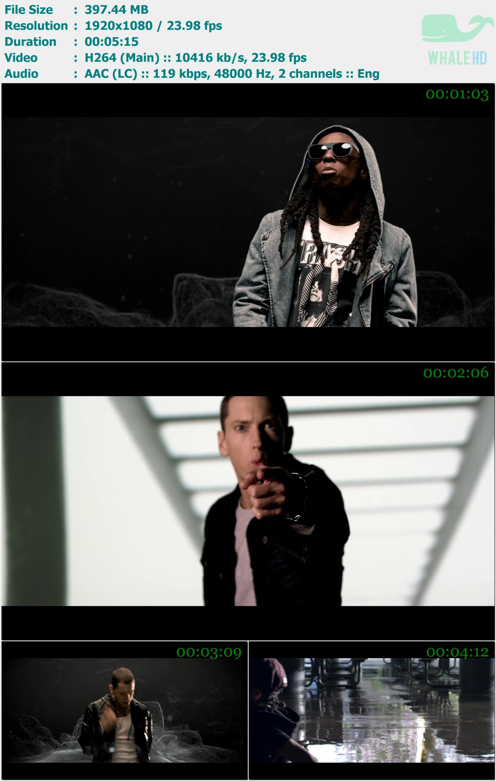 Eminem feat. Lil Wayne - No Love 2010 MasterRip 1080p H264 - 397.44MB