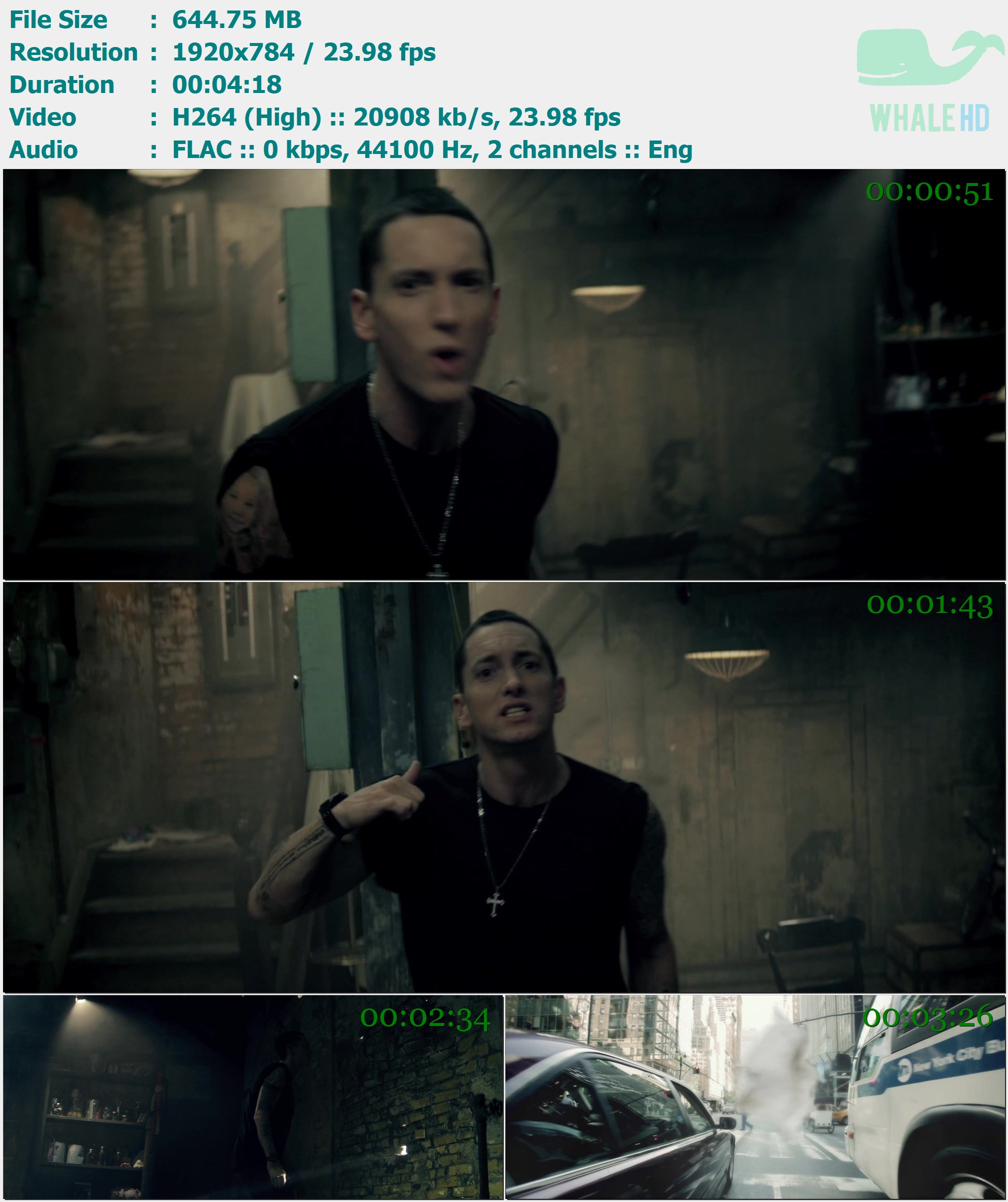 Eminem - Not Afraid 2010 MasterRip 784p H264 - 644.75MB