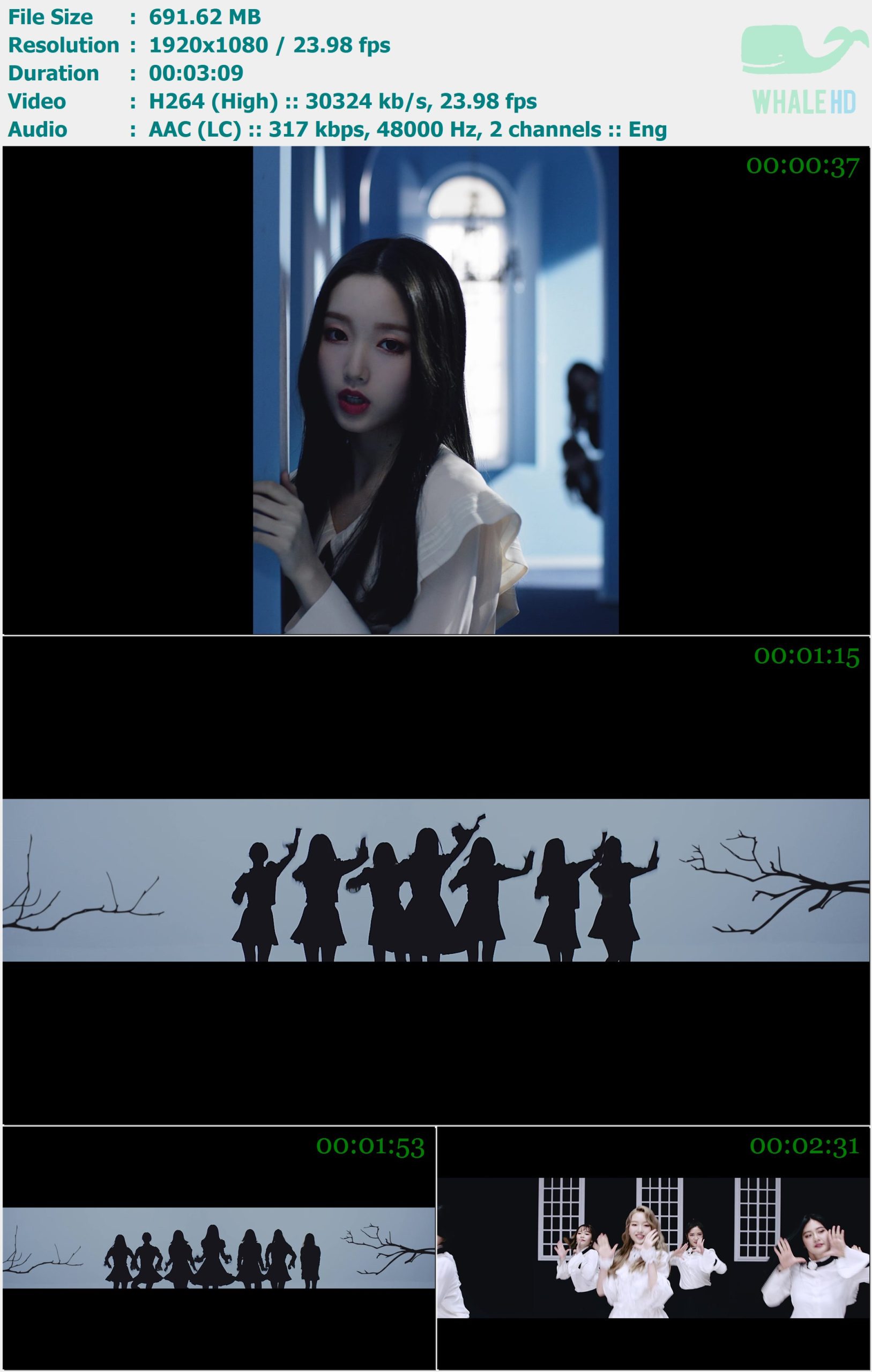 Go Won (from 本月少女 Loona) - One & Only 2018 Bugs! 1080p H264 - 691.62MB