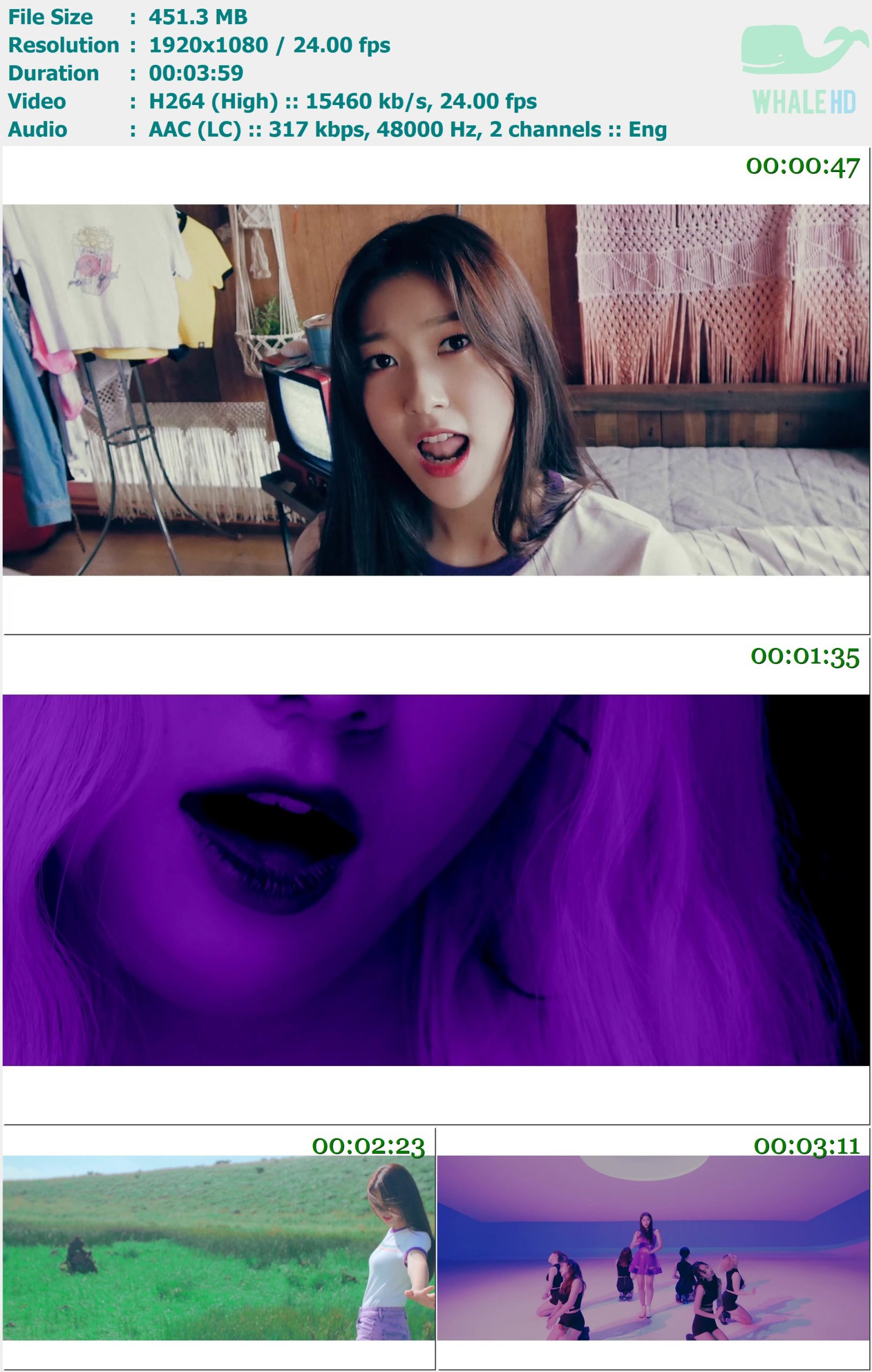 Choerry (from 本月少女 Loona) - Love Cherry Motion 2017 Bugs! 1080p H264 - 451.30MB