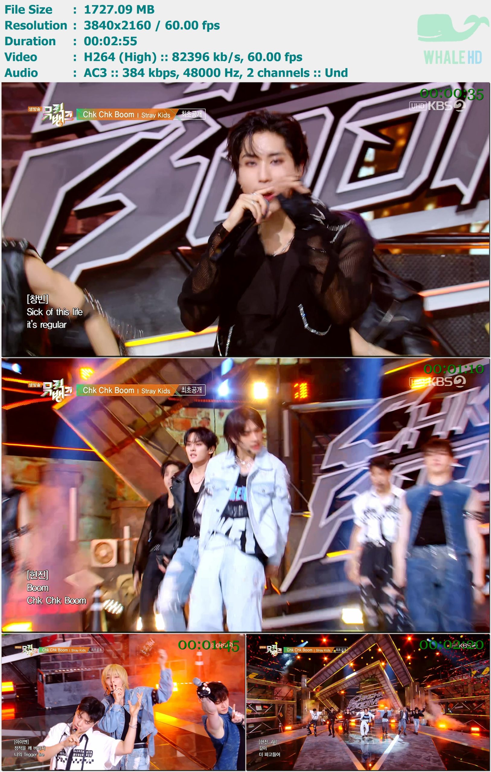 Stray Kids - Chk Chk Boom (Music Bank 音乐银行 2024-07-19) HDTV 2160p H264 - 1.69GB