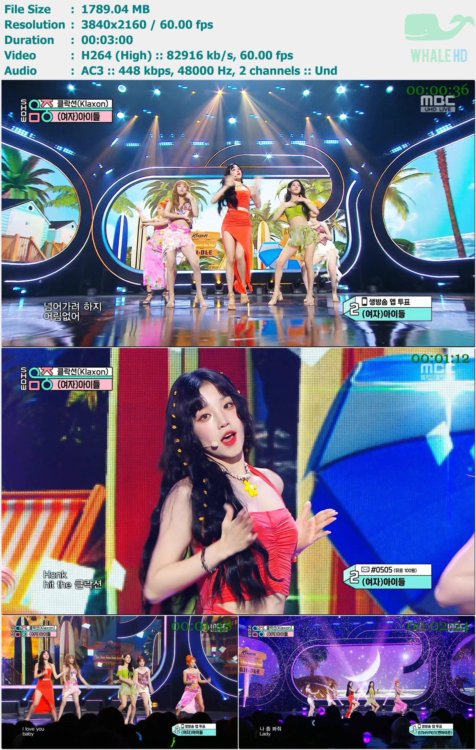 (G)I-DLE - Klaxon (Show Music Core 音乐中心 2024-07-20) HDTV 2160p H264 - 1.75GB