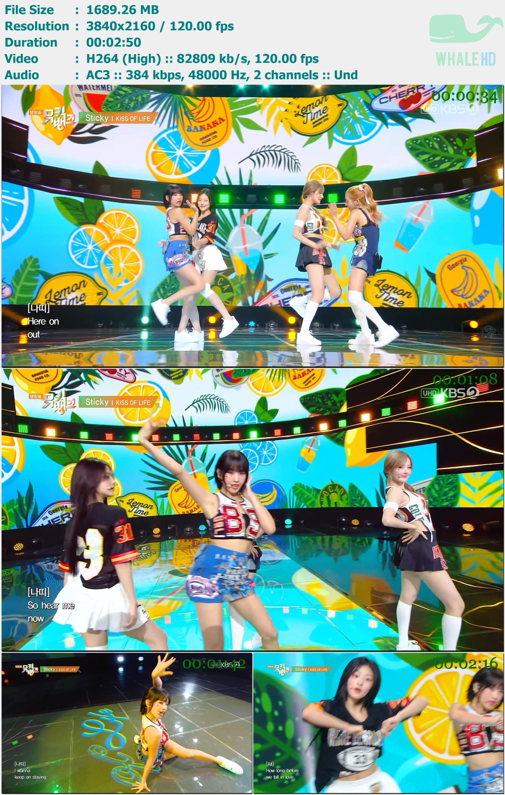 KISS OF LIFE - Sticky (Music Bank 音乐银行 2024-07-19) HDTV 2160p H264 - 1.65GB