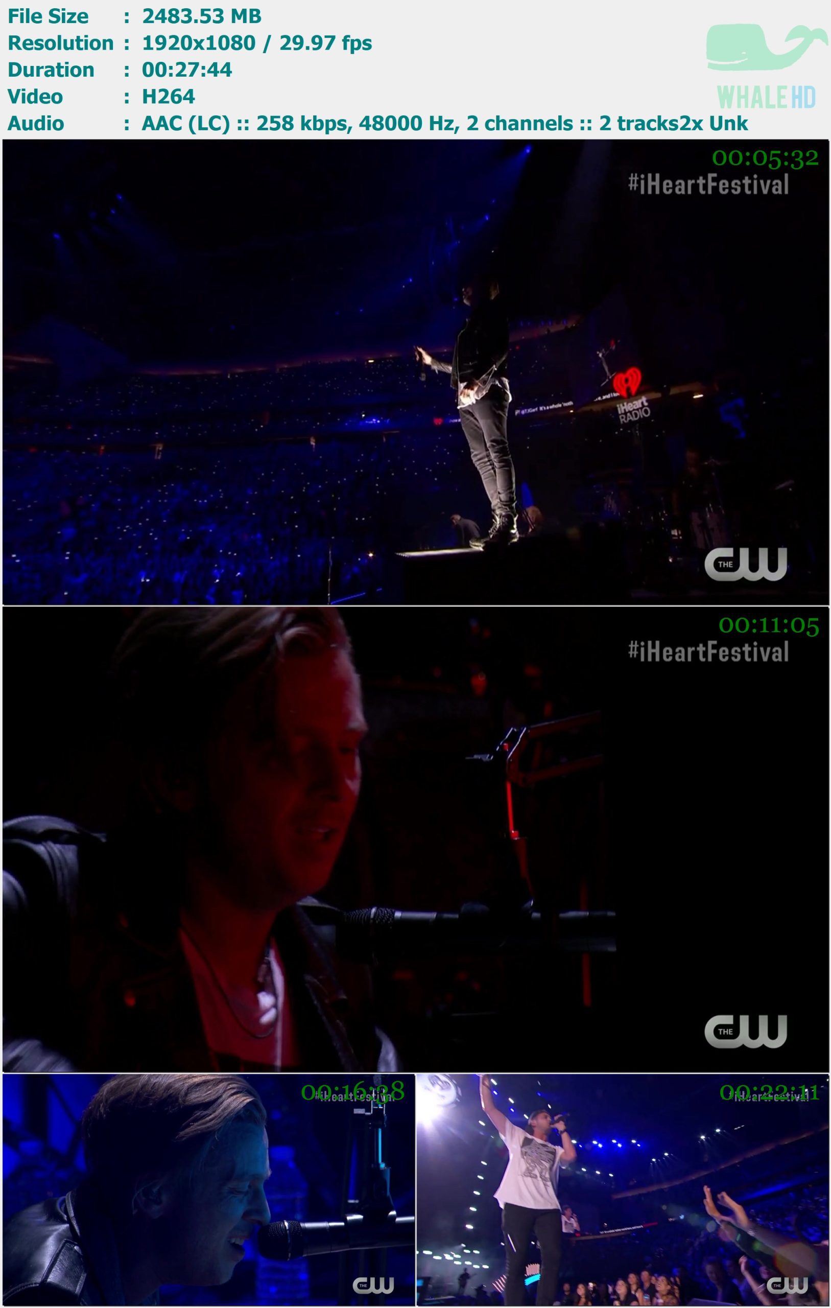 OneRepublic iHeart Festival 2016 WEB-DL 1080p H264 - 2.43GB