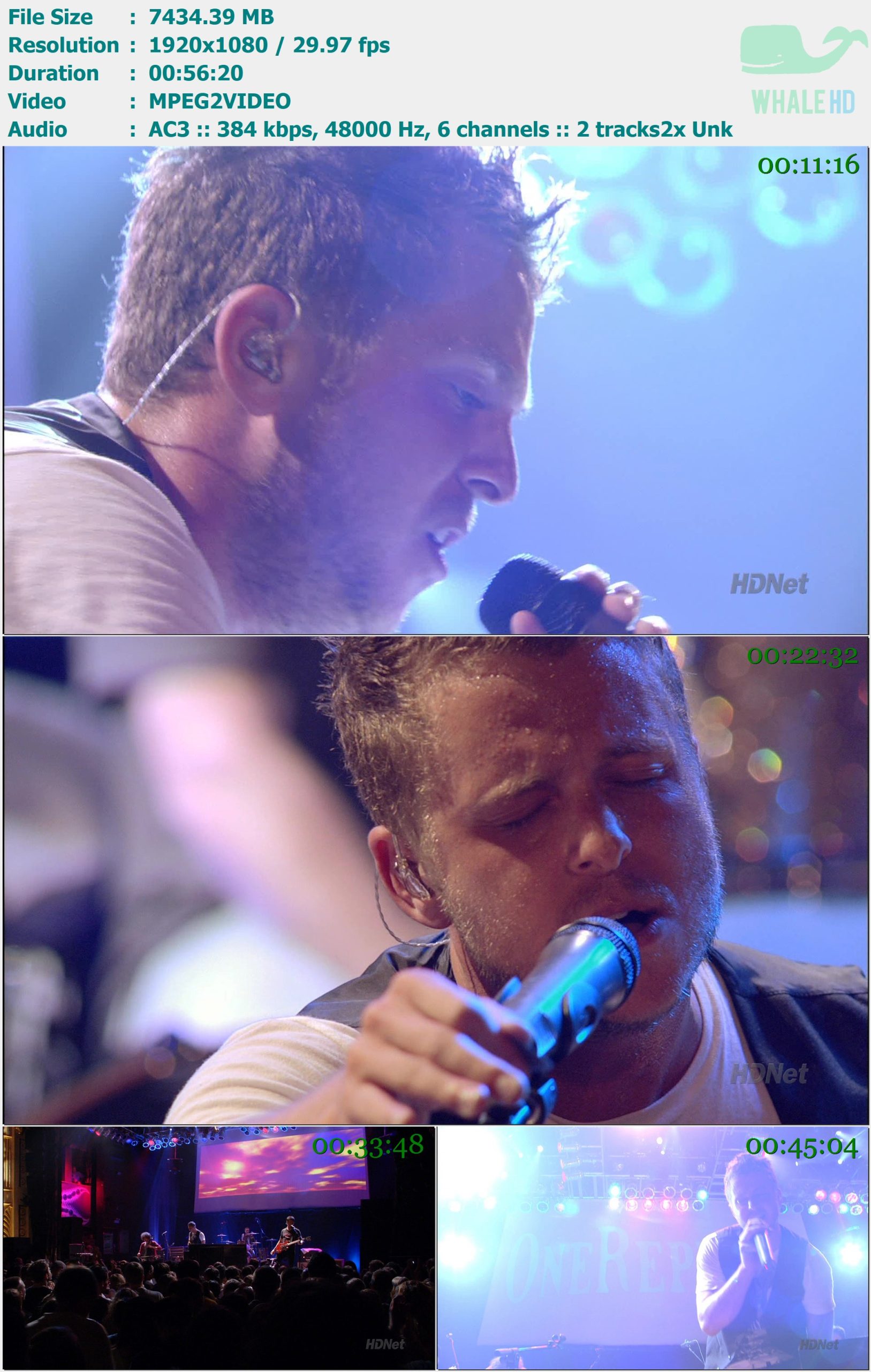 OneRepublic - Chicago's House Of Blues 2008 HDTV 1080i MPEG2 - 7.26GB