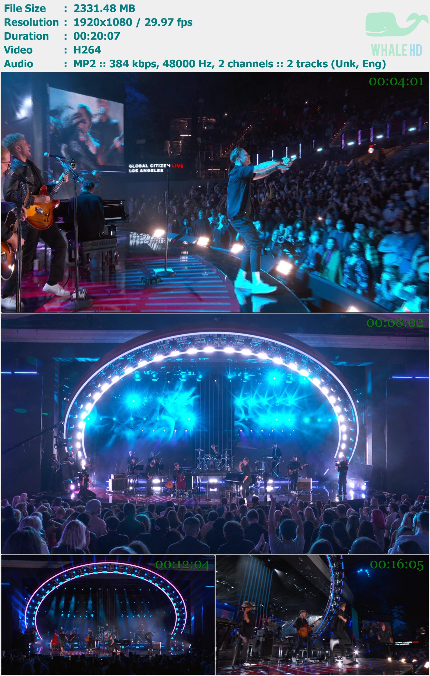 OneRepublic - 𝐆𝐥𝐨𝐛𝐚𝐥 𝐂𝐢𝐭𝐢𝐳𝐞𝐧 Live (2021) FEED 1080i H264 - 2.28GB