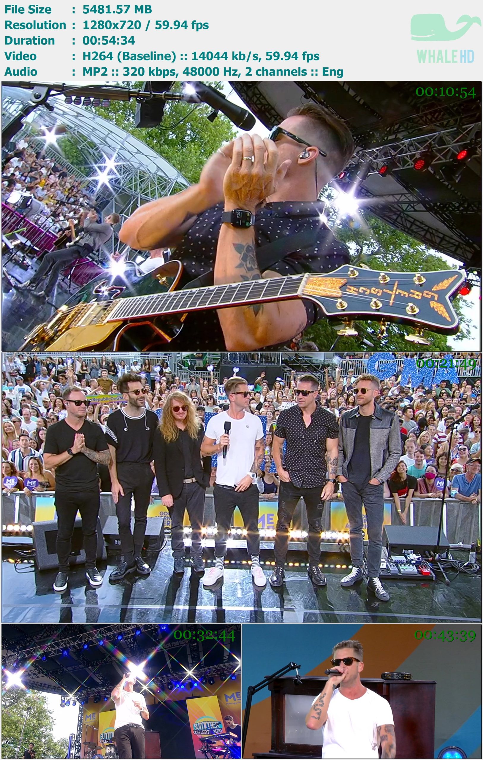 OneRepublic - Good Morning America Summer Concert Series 2022-07-15 HDTV 720p H264 - 5.35GB