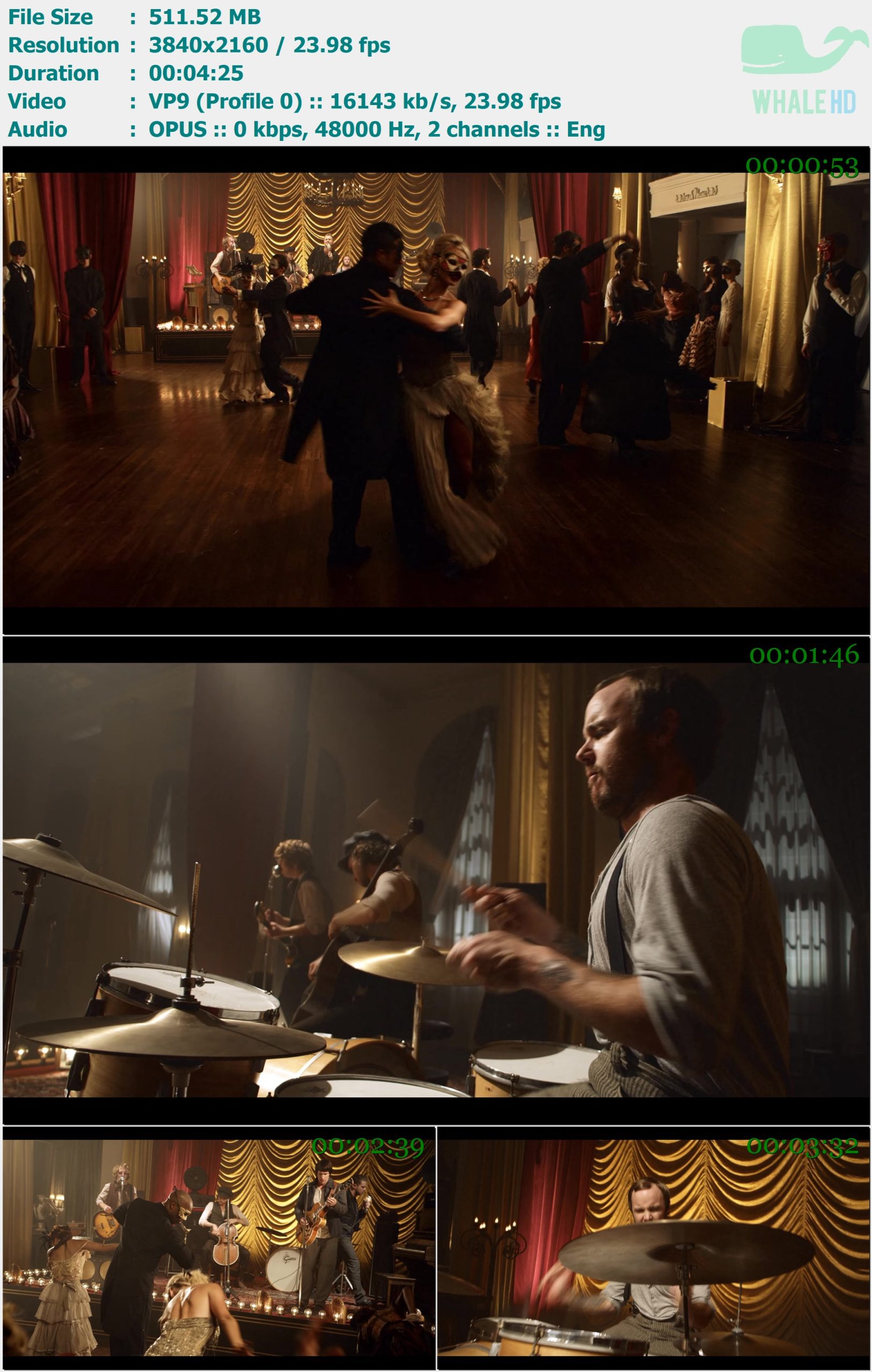 OneRepublic - All The Right Moves 2009 YT 2160p VP9 - 511.52MB