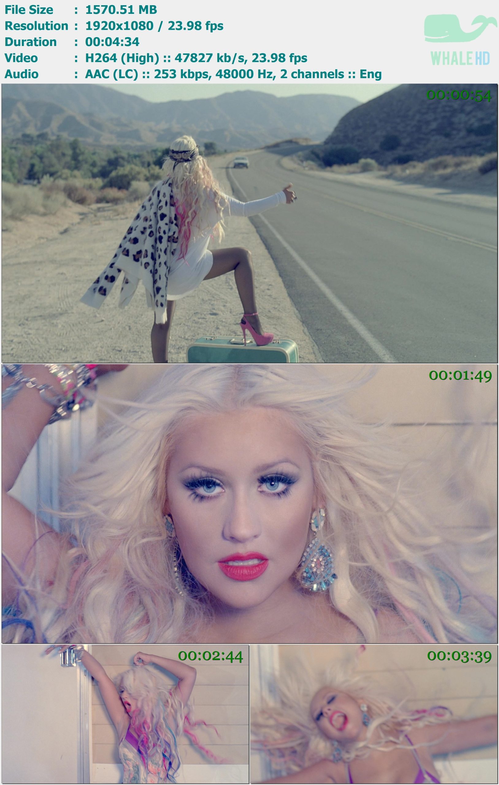 Christina Aguilera - Your Body 2012 MasterRip 1080p H264 - 1.53GB