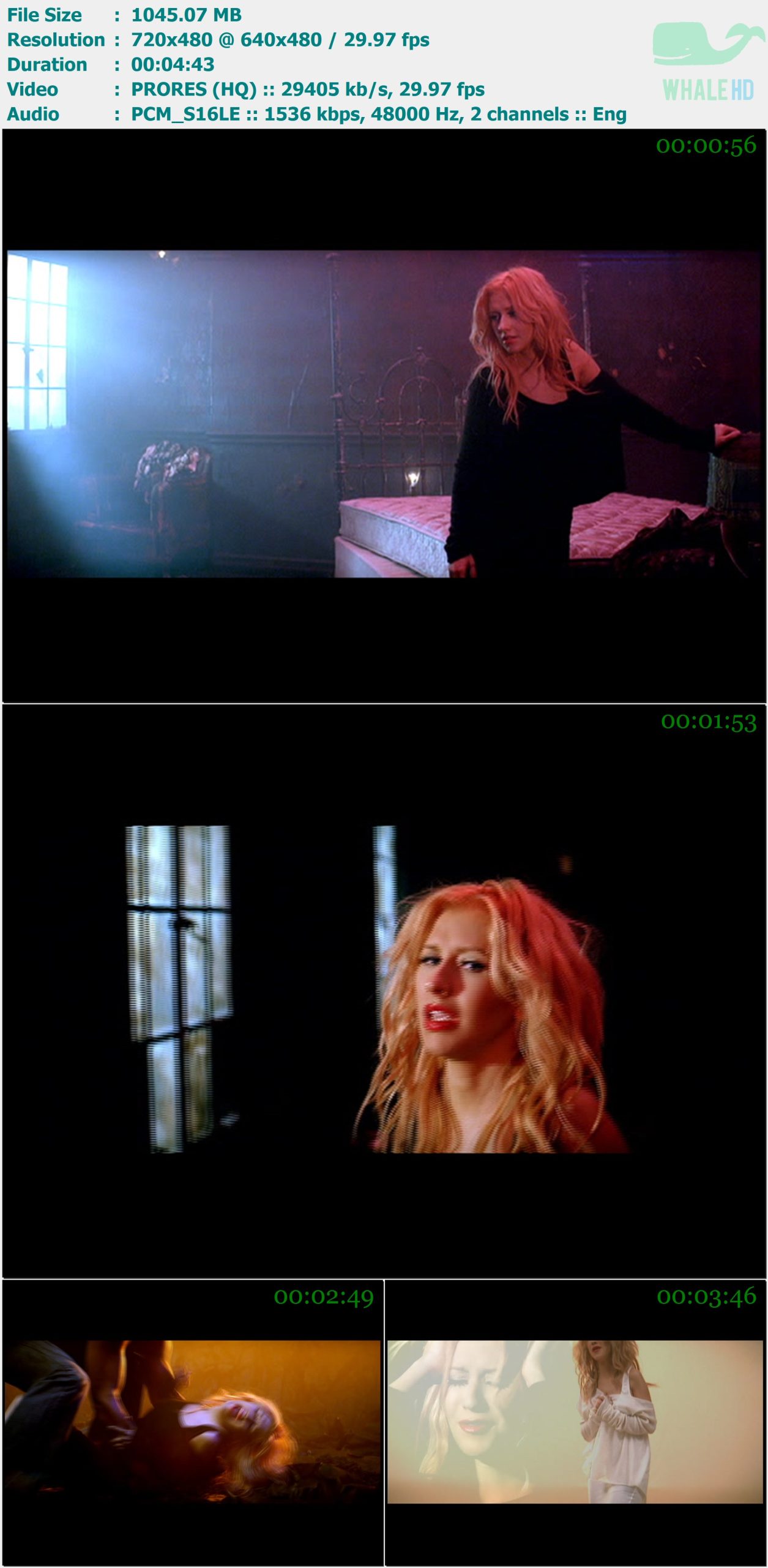 Christina Aguilera - You Lost Me 2010 Master 480p ProRes - 1.02GB