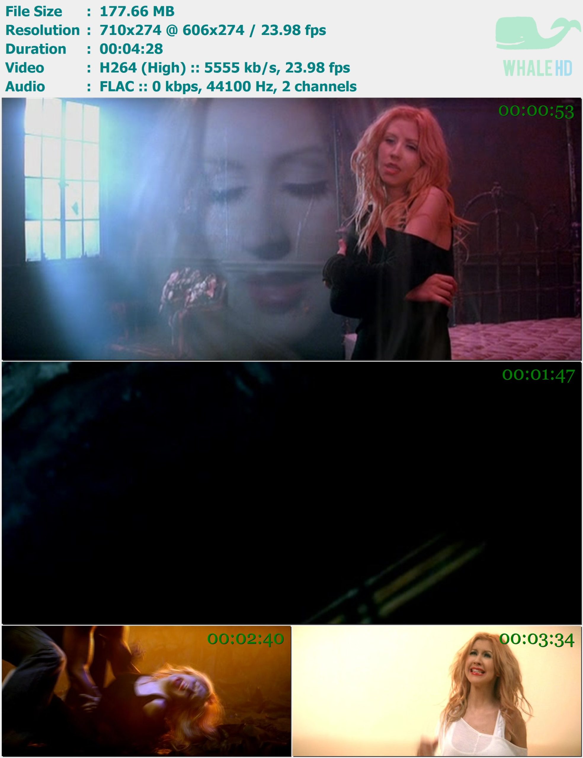 Christina Aguilera - You Lost Me 2010 MasterRip 274p X264 - 177.66MB