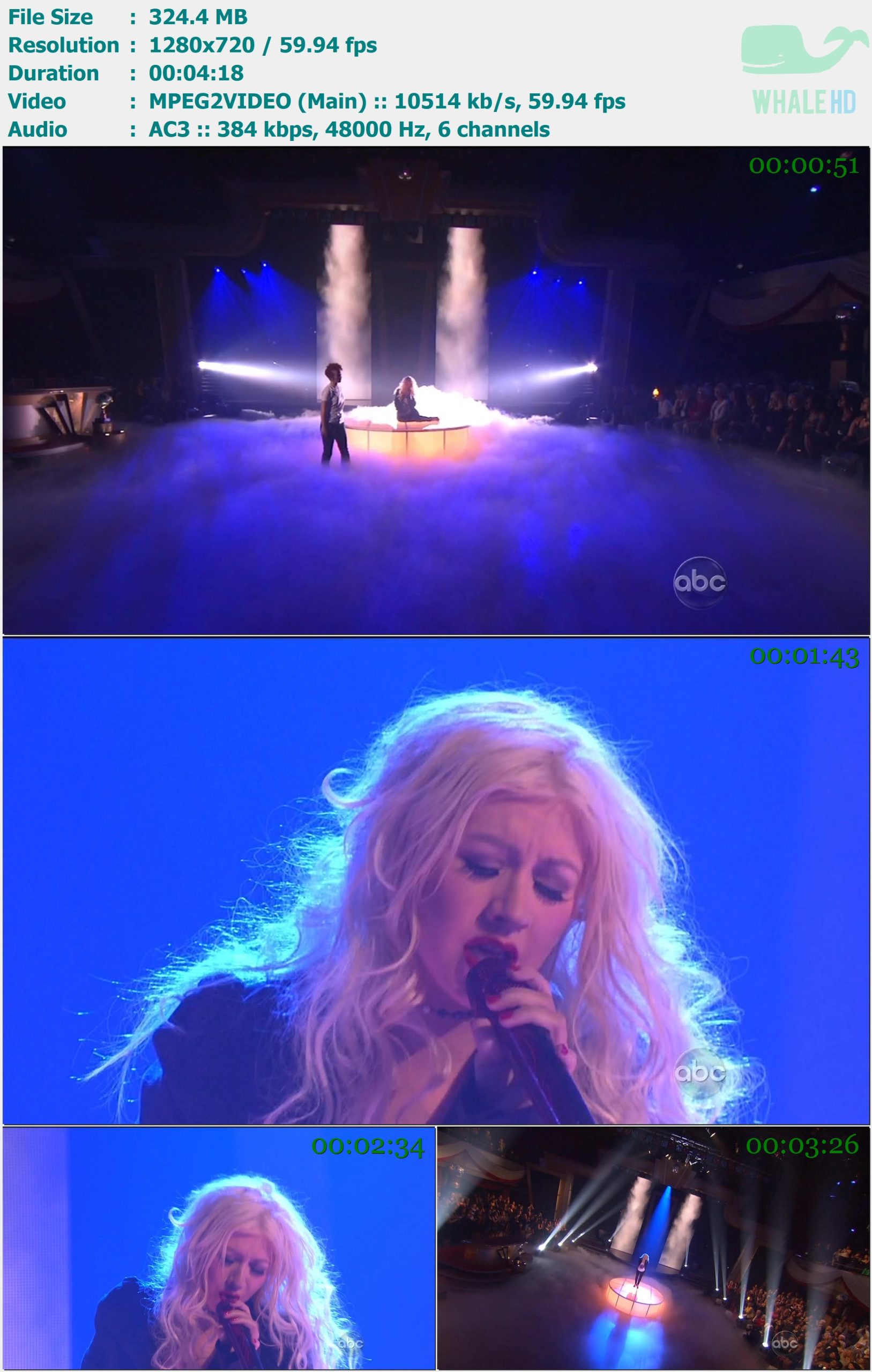 Christina Aguilera - Beautiful (𝐃𝐚𝐧𝐜𝐢𝐧𝐠 𝐰𝐢𝐭𝐡 𝐭𝐡𝐞 𝐒𝐭𝐚𝐫𝐬 Finale 23Nov2010) HDTV 1080i MPEG2 - 324.40MB