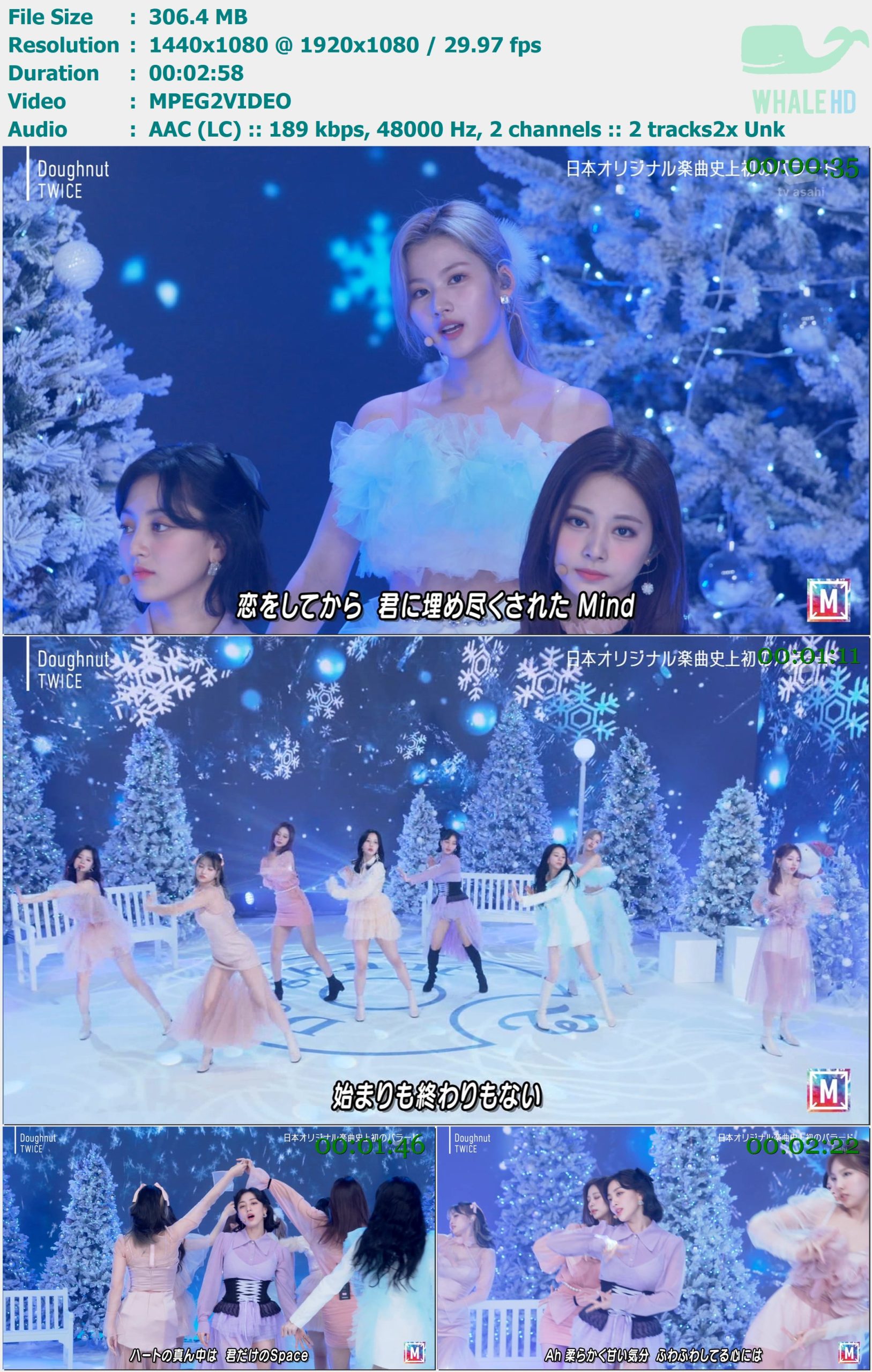 TWICE - Doughnut (Music Station 2021.12.03) HDTV 1080i MPEG2 - 306.40MB