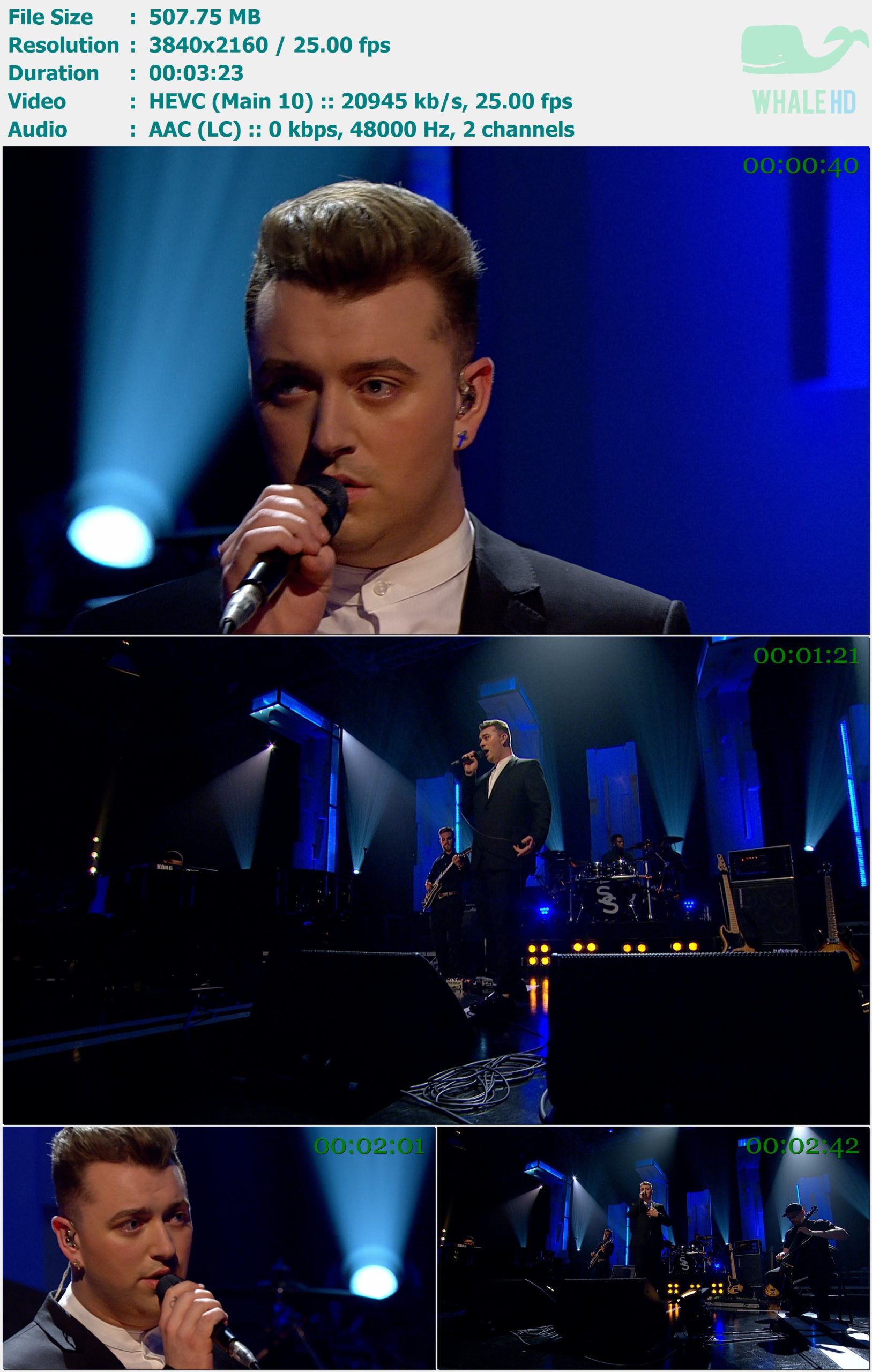 Sam Smith - Leave Your Lover (Live On Later... With Jools Holland, 2014) 2024 AM 2160p H265 - 507.75MB