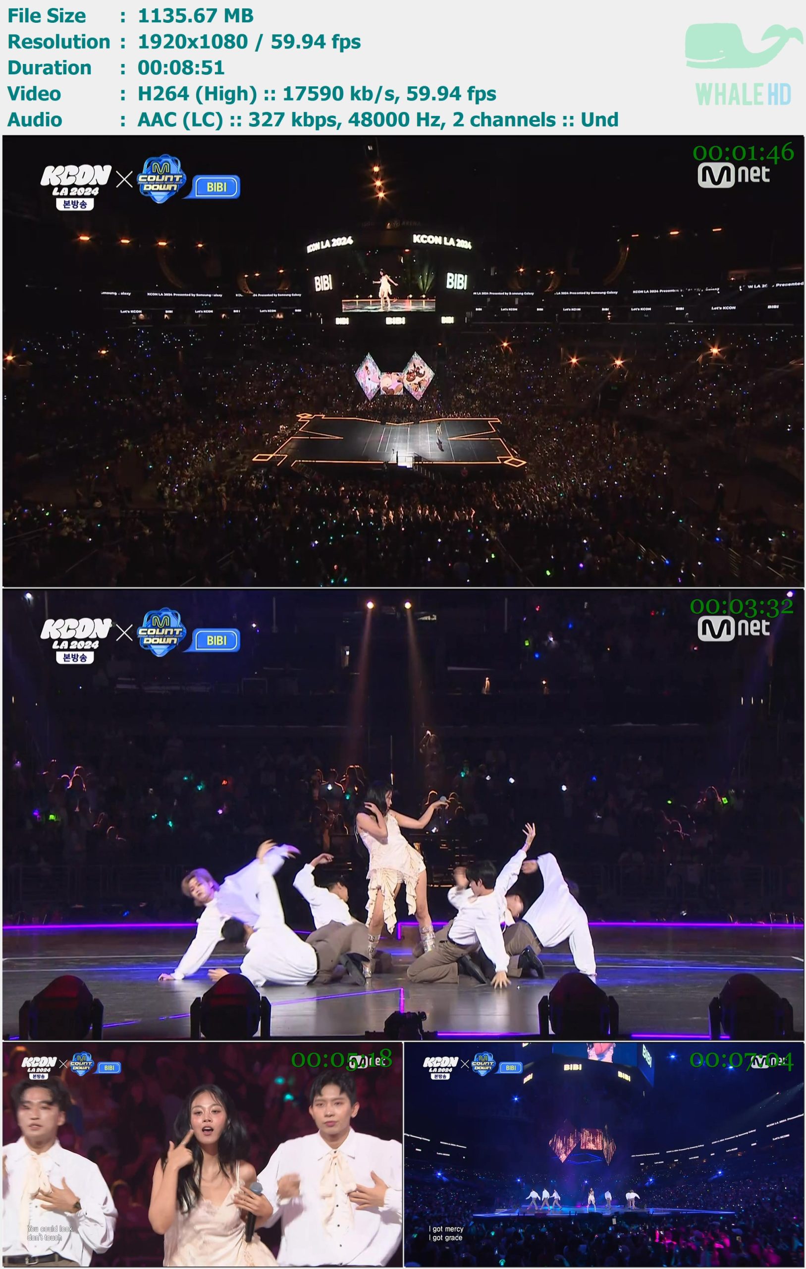 BIBI - Bam Yang Gang + Sugar Rush + BIBI Vengeance (KCON LA 2024 X M Countdown 2024.08.13) HDTV 1080p H264 - 1.11GB