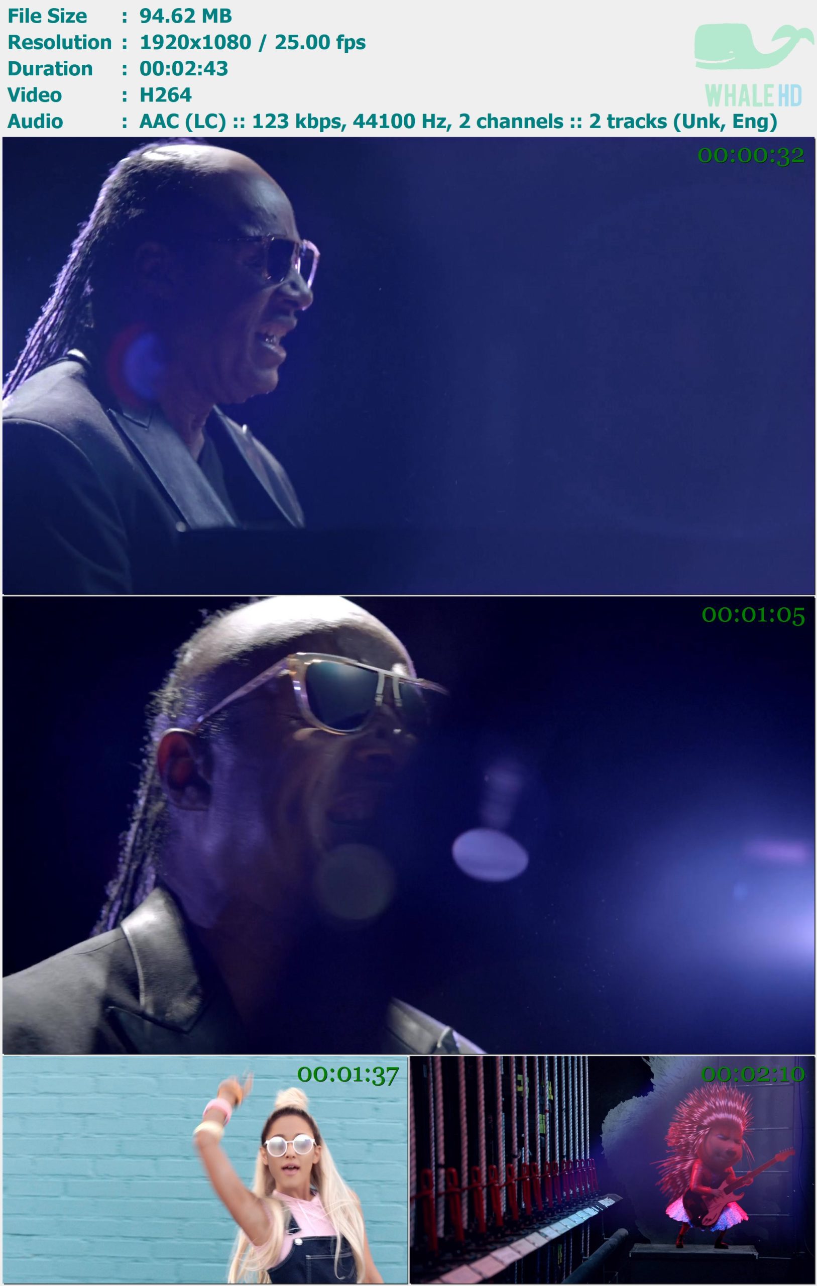 Stevie Wonder feat. Ariana Grande - Faith 2016 𝐕𝐄𝐕𝐎 1080p H264 - 94.62MB