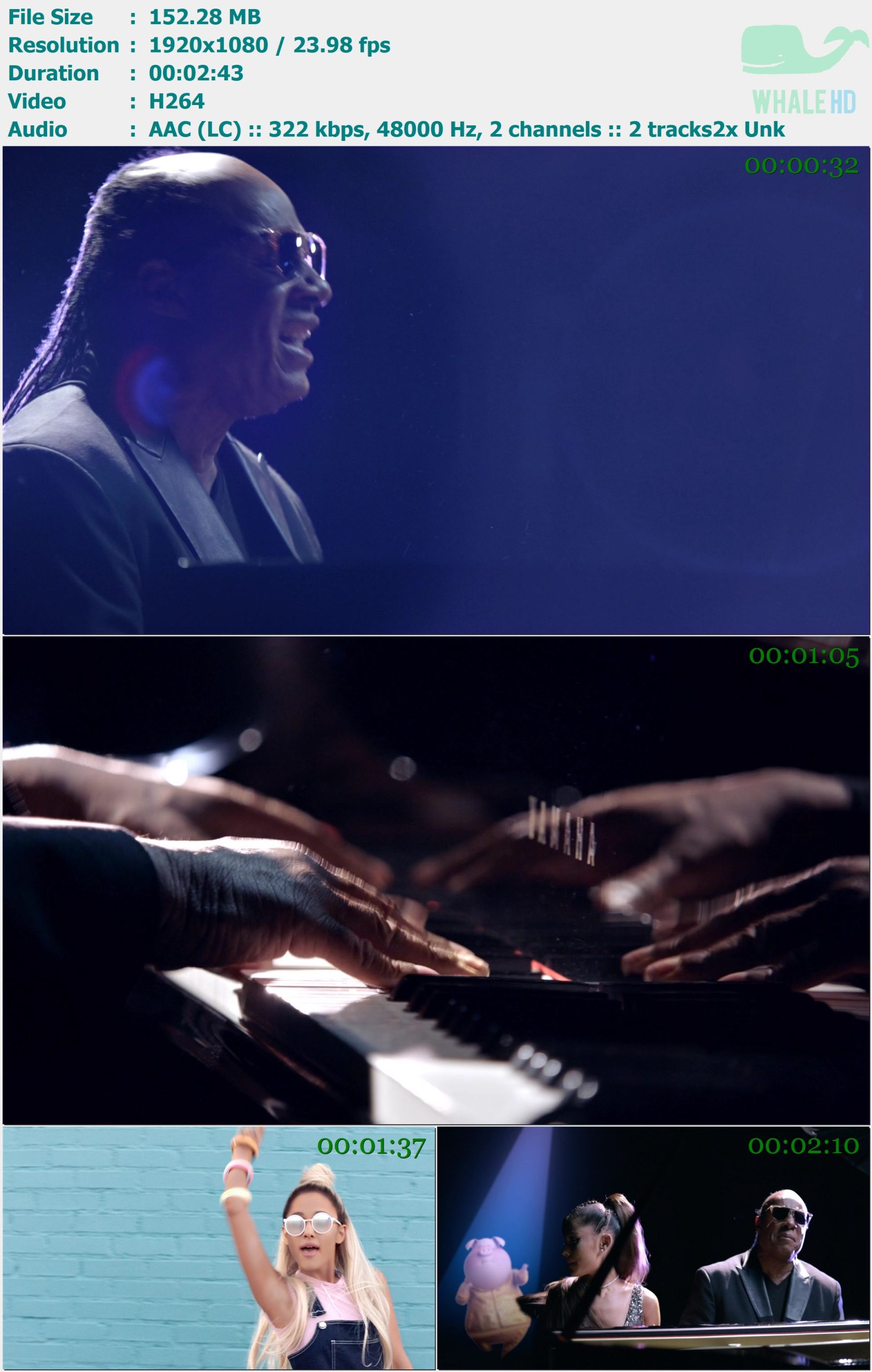 Stevie Wonder feat. Ariana Grande - Faith 2016 𝐓𝐢𝐝𝐚𝐥 1080p H264 - 152.28MB