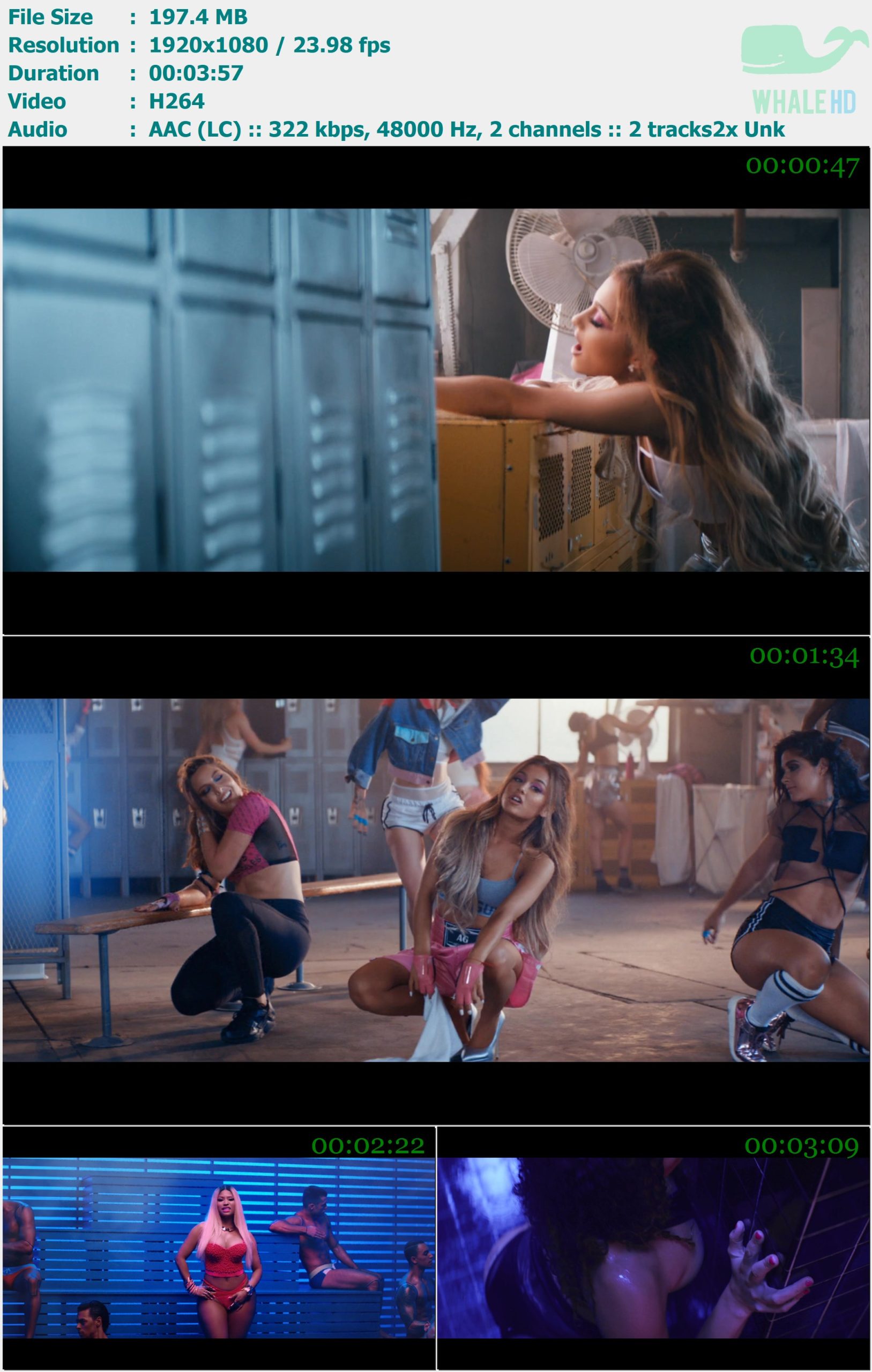 Ariana Grande feat. Nicki Minaj - Side To Side 2016 𝐓𝐢𝐝𝐚𝐥 1080p H264 - 197.40MB