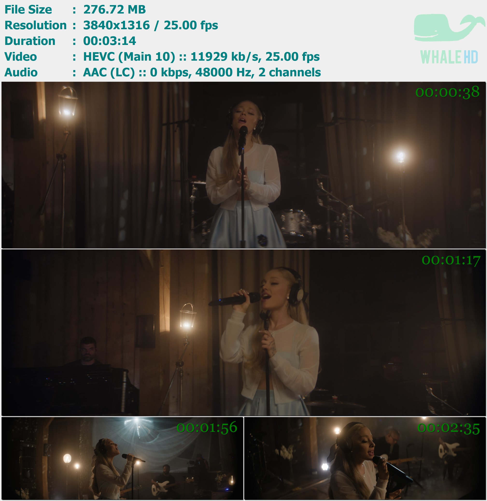 Ariana Grande - Tattooed Heart (live from london 2023) AM 1316p H265 - 276.72MB