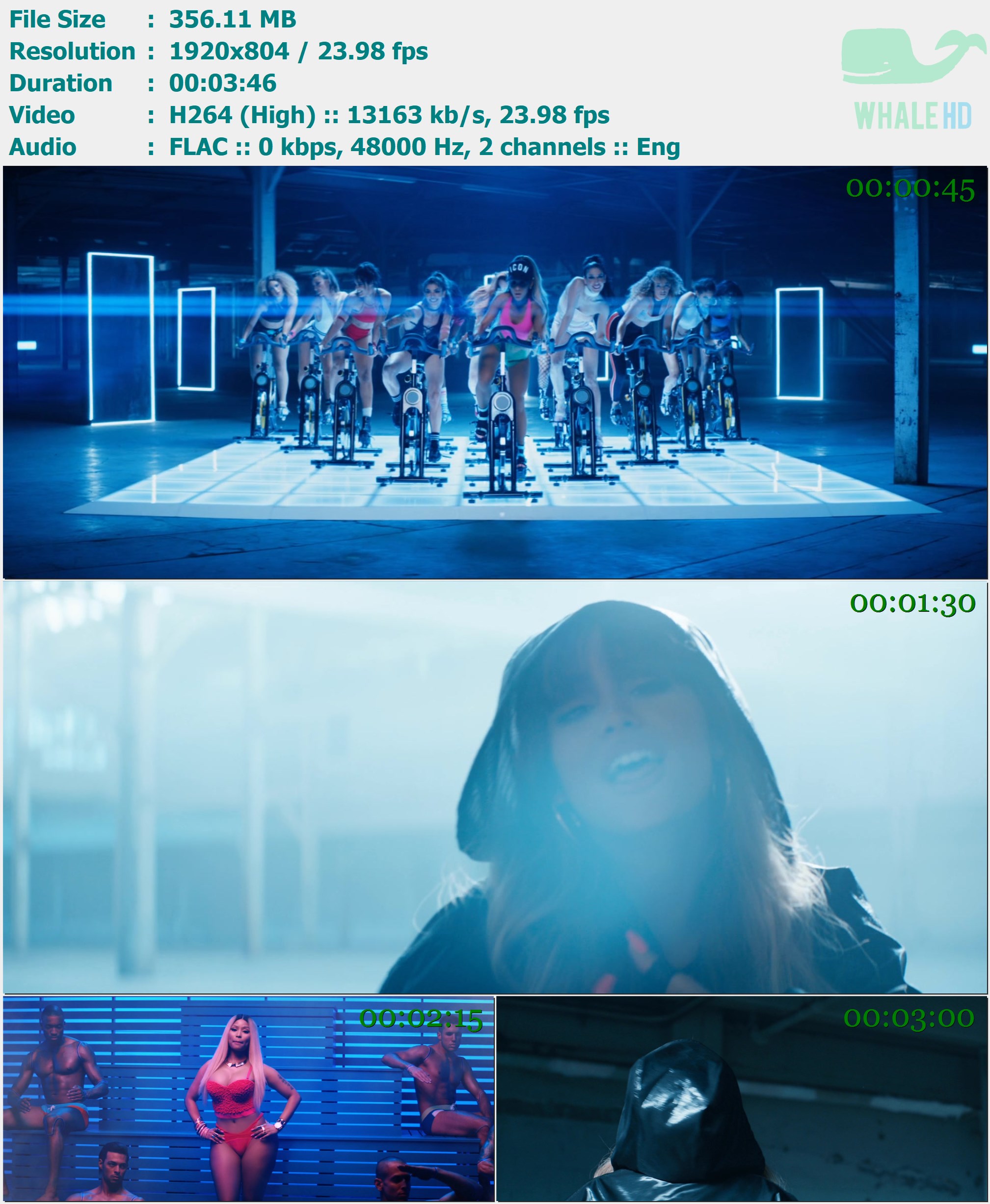 Ariana Grande feat. Nicki Minaj - Side To Side 2016 MasterRip 804p X264 - 356.11MB