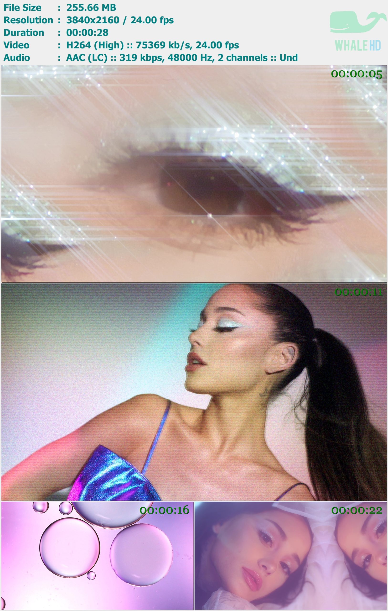 Ariana Grande - r.e.m. beauty Promo 2022 MasterRip 2160p H264 - 255.66MB