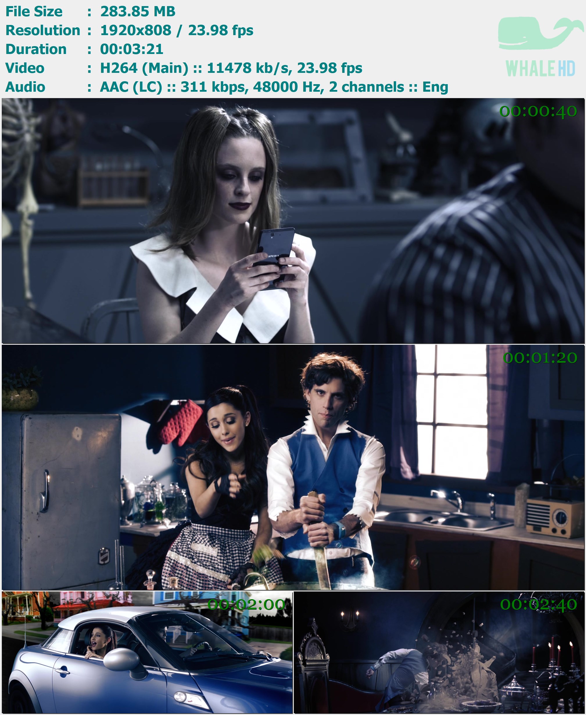 Mika feat.  Ariana Grande - Popular Song 2013 MasterRip 808p H264 - 283.85MB