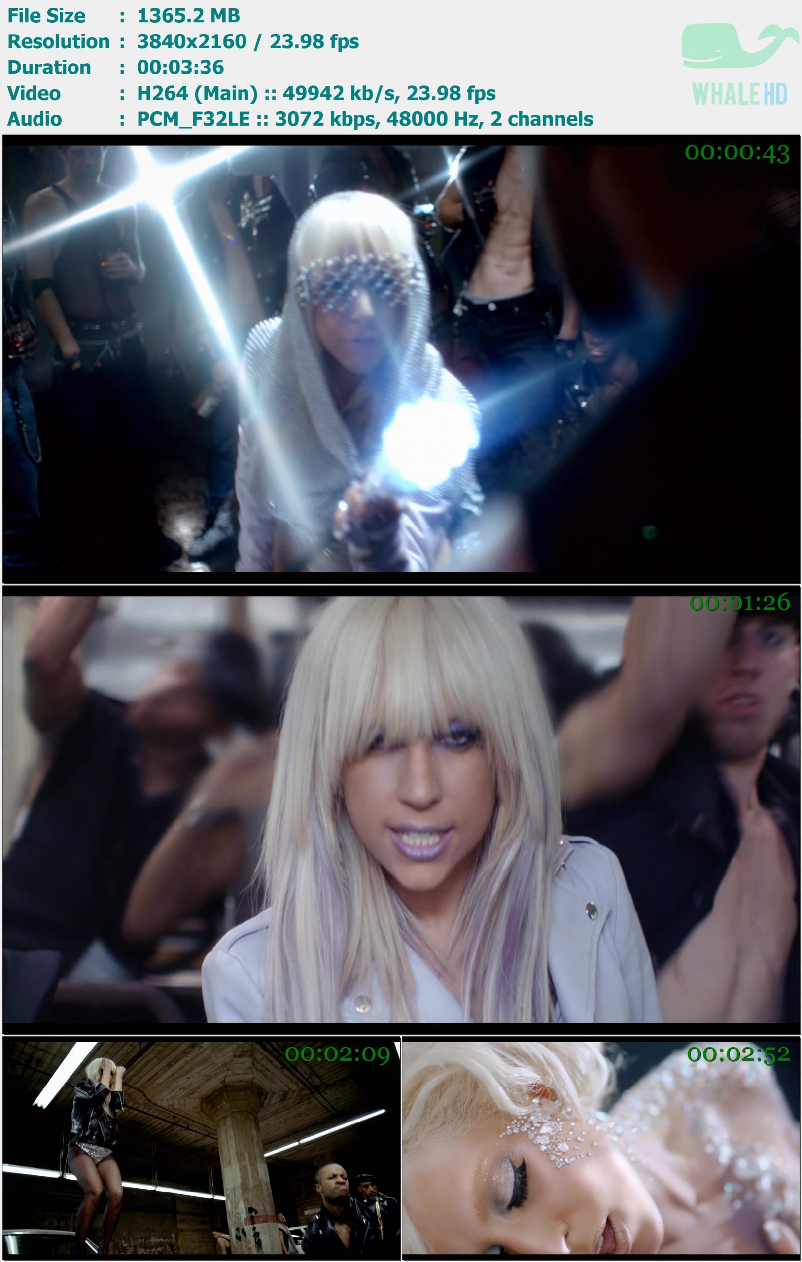 Lady Gaga - LoveGame 2008 MasterRip 2160p H264 - 1.33GB