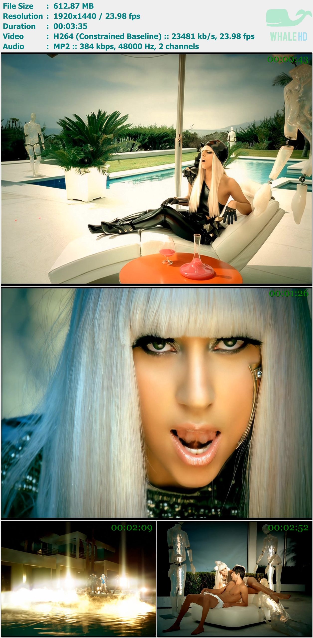 Lady Gaga - Poker Face 2008 MasterRip 1440p H264 - 612.87MB