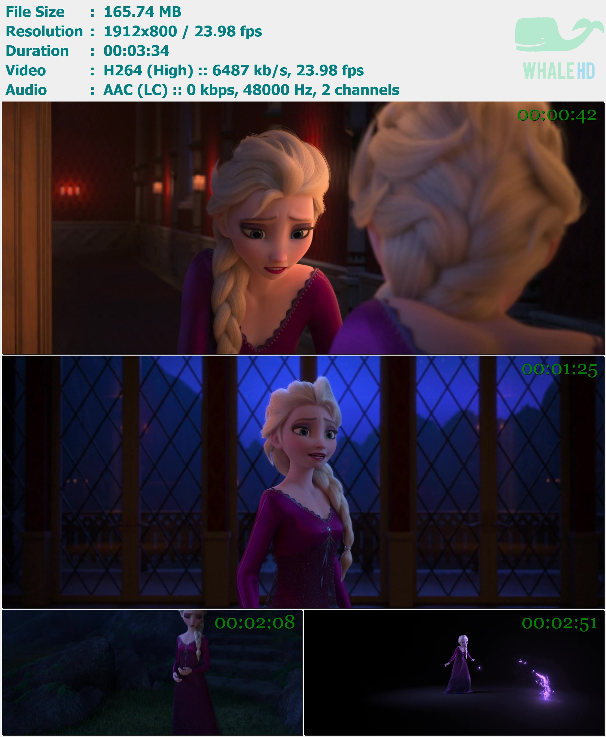 Idina Menzel & AURORA - Into the Unknown (From Frozen 2) 2021 AM 800p H264 - 165.74MB