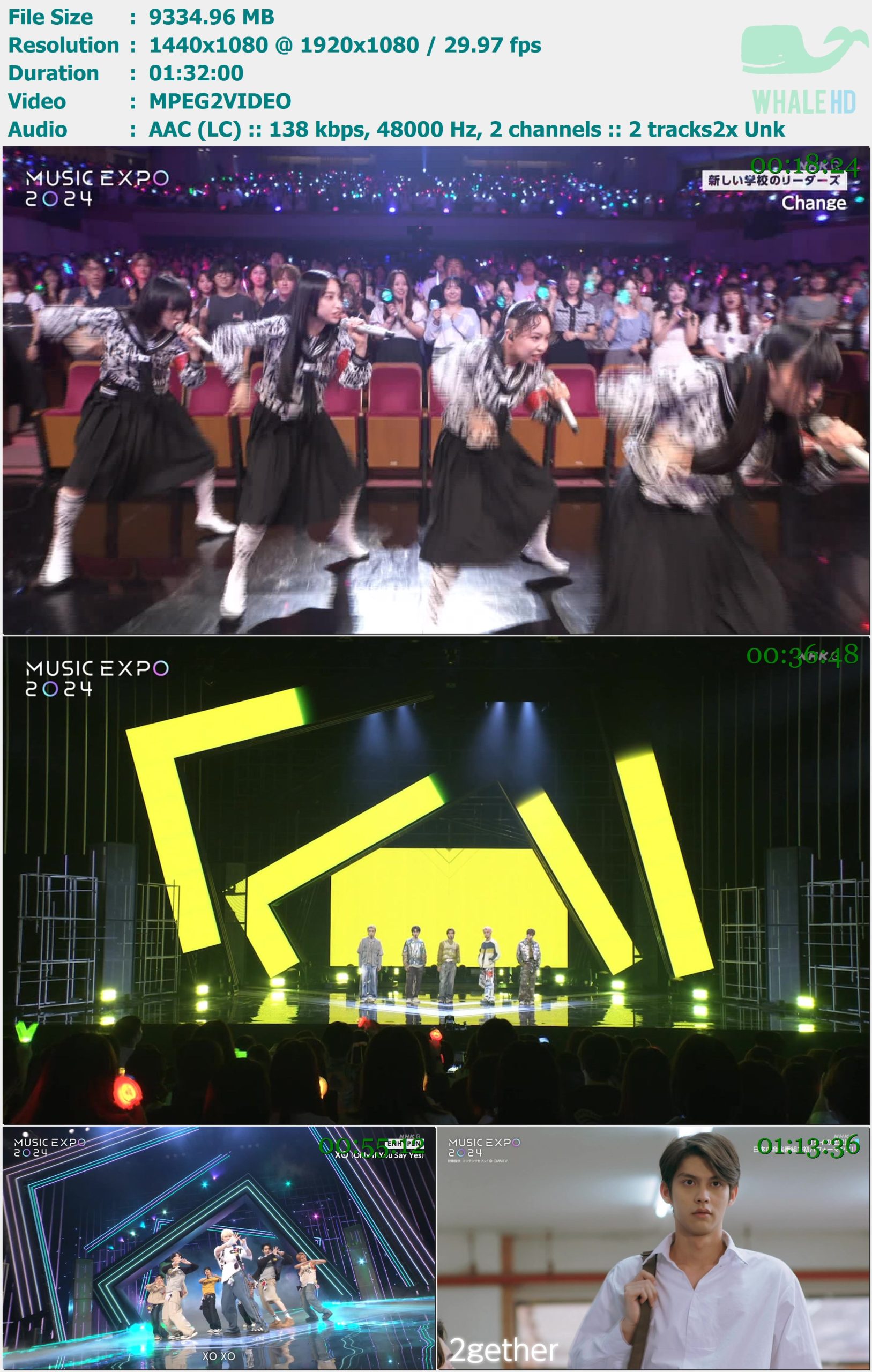 NHK MUSIC EXPO 2024 (𝐍𝐇𝐊𝐆 2024.08.22) HDTV 1080i MPEG2 - 9.12GB