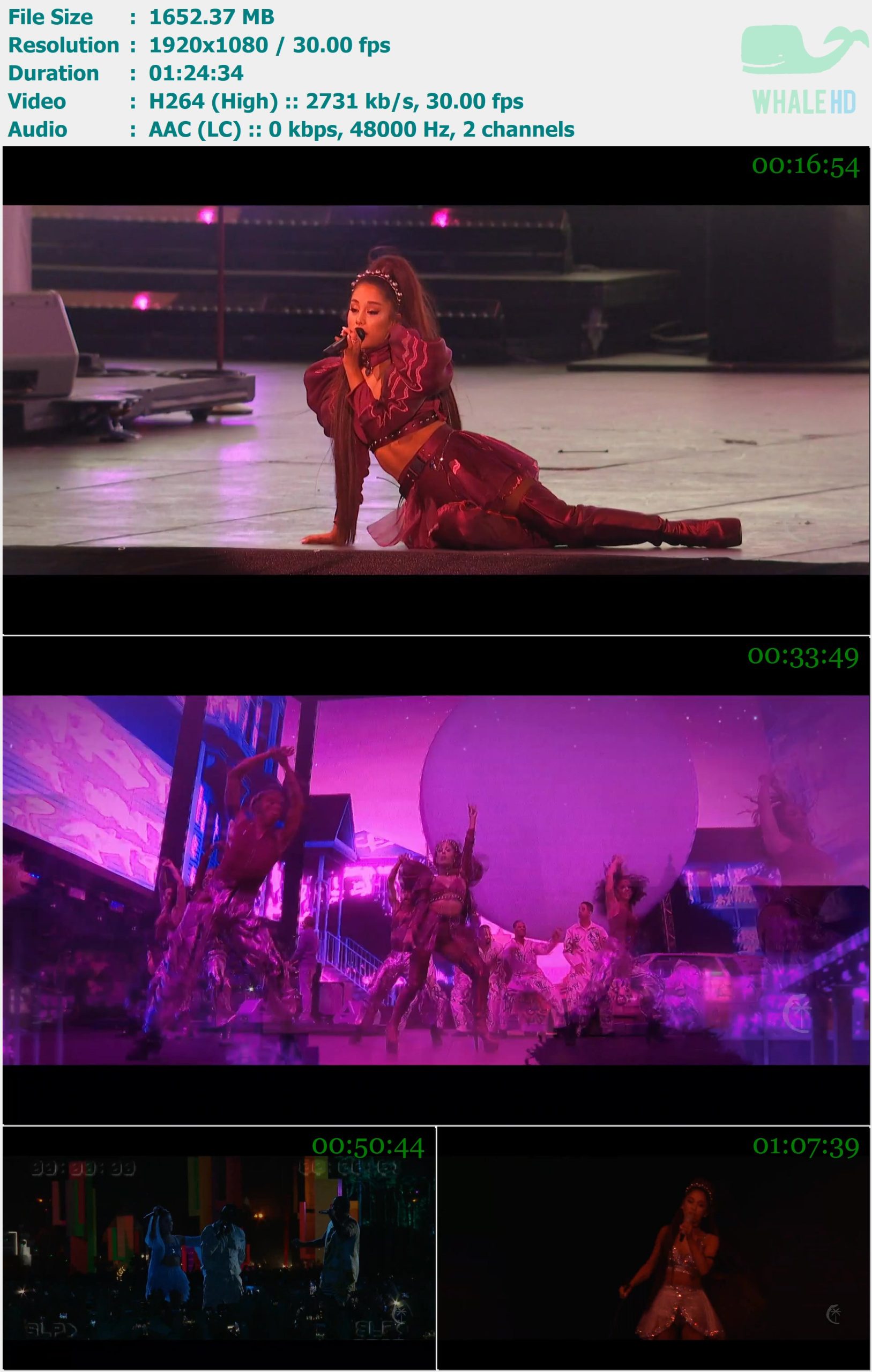 Ariana Grande - Coachella 2019 WEB-DL 1080p H264 - 1.61GB