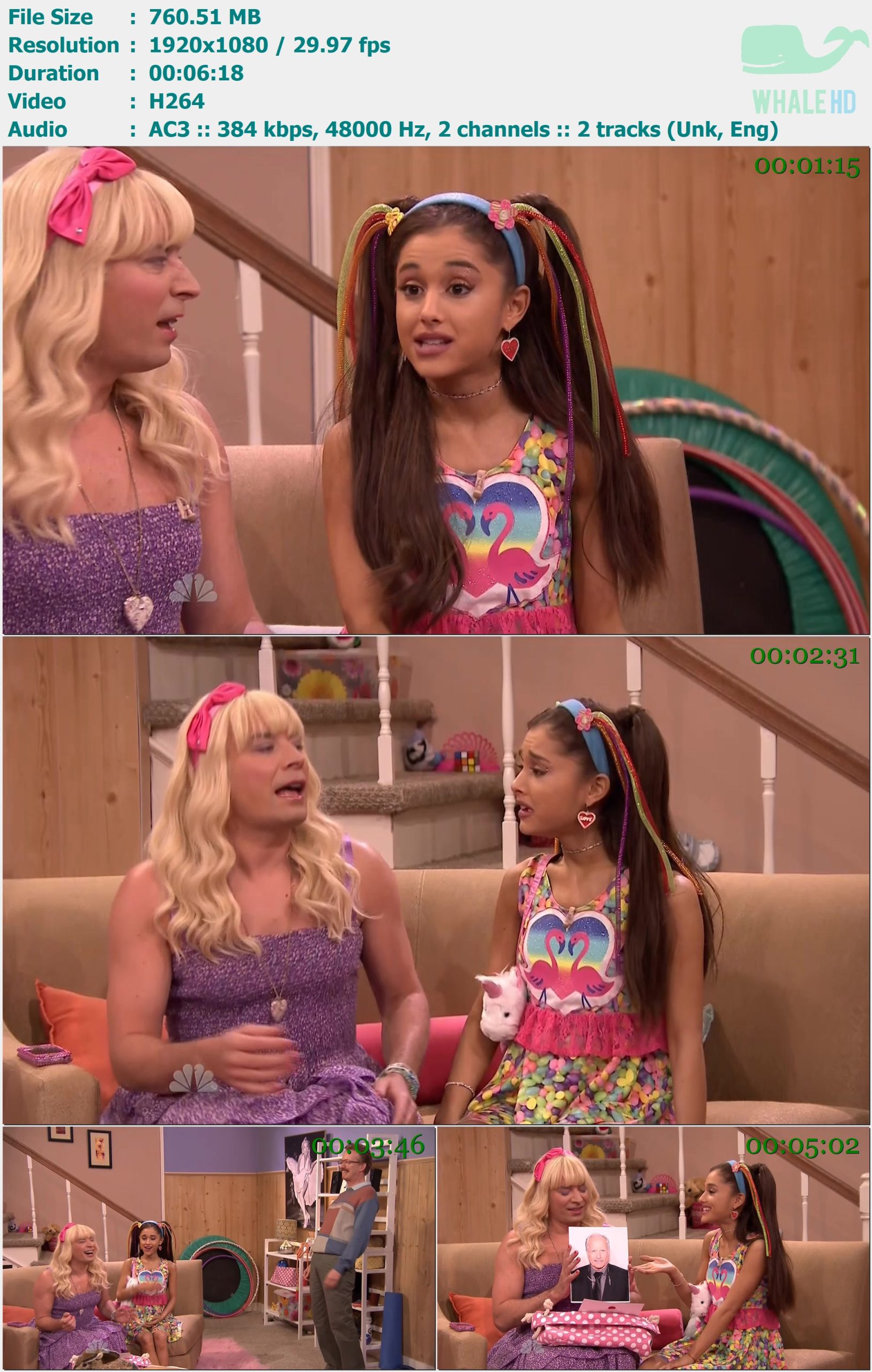 Ariana Grande - EW! Skit (𝐉𝐢𝐦𝐦𝐲 𝐅𝐚𝐥𝐥𝐨𝐧 03-20-15) HDTV 1080i H264 - 760.51MB