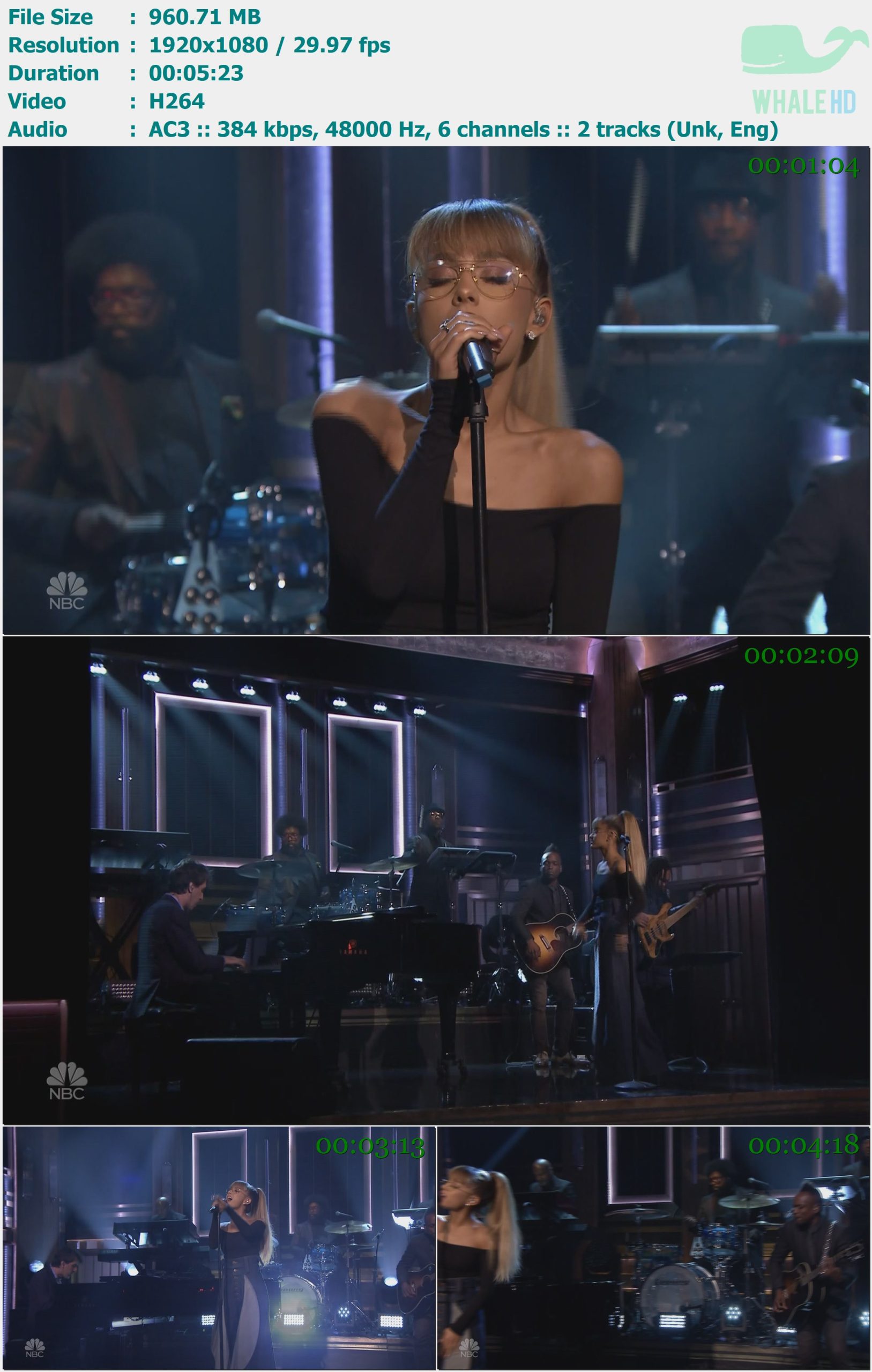 Ariana Grande - Jason's Song (Gave It Away) (Live On The 𝐓𝐨𝐧𝐢𝐠𝐡𝐭 𝐒𝐡𝐨𝐰  Starring 𝐉𝐢𝐦𝐦𝐲 𝐅𝐚𝐥𝐥𝐨𝐧) 2016-09-19 HDTV 1080i H264 - 960.71MB