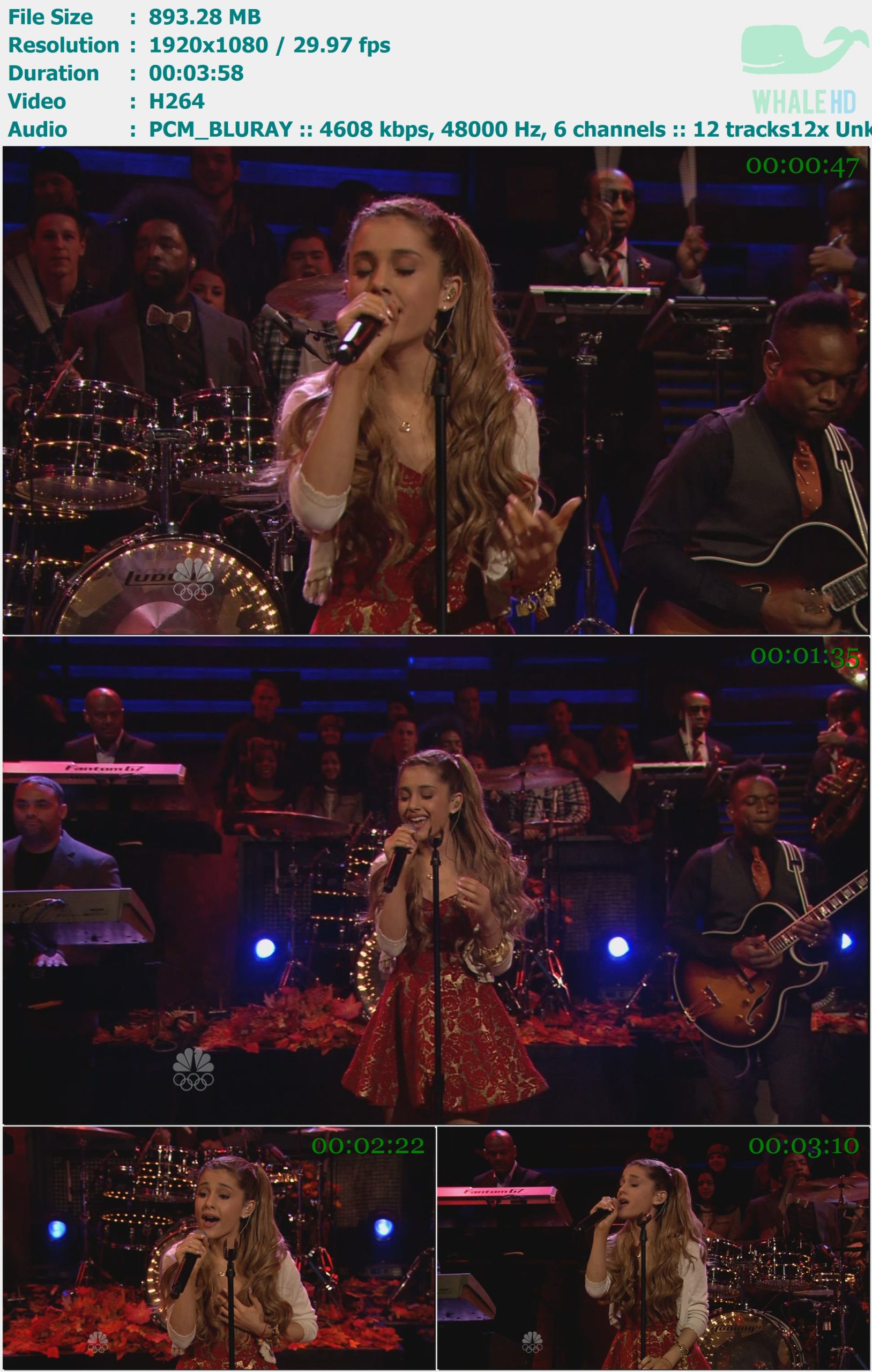 Ariana Grande - Last Christmas (Late Night with 𝐉𝐢𝐦𝐦𝐲 𝐅𝐚𝐥𝐥𝐨𝐧 2013-11-28) FEED 1080i H264 TrollHD - 893.28MB