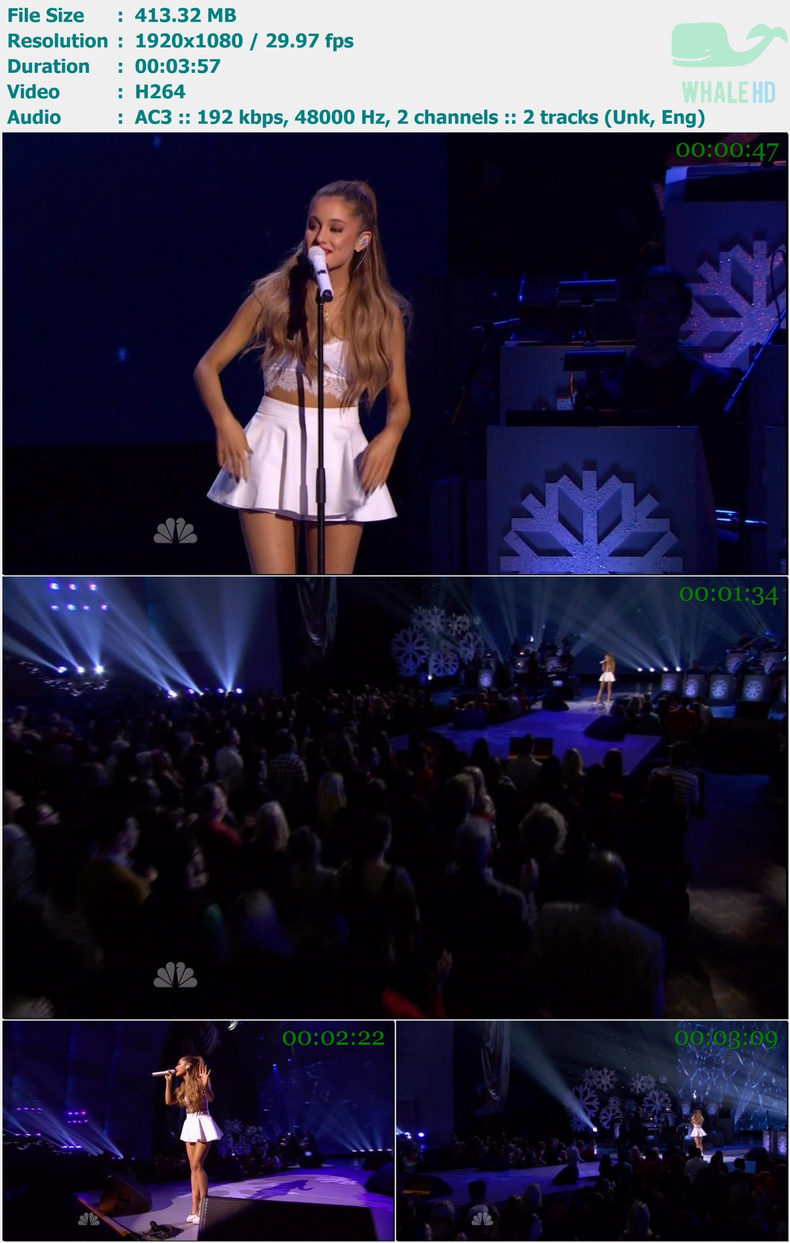 Ariana Grande - Last Christmas (Michael Buble's Christmas 12-17-2014) HDTV 1080i H264 - 413.32MB