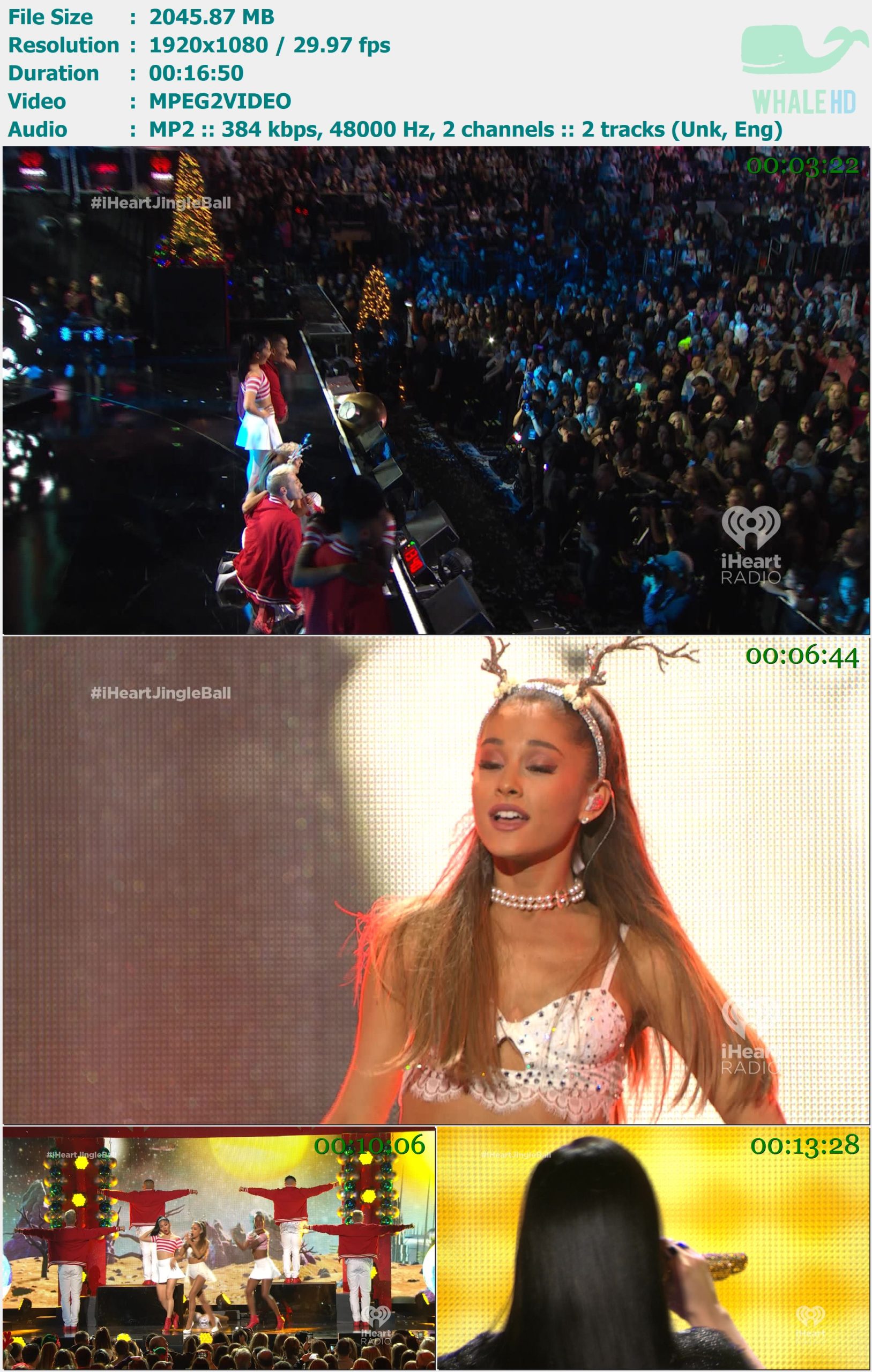 Ariana Grande - iHeartRadio's 2014 Jingle Ball in NYC (12-12-2014) HDTV 1080i MPEG2 - 2.00GB