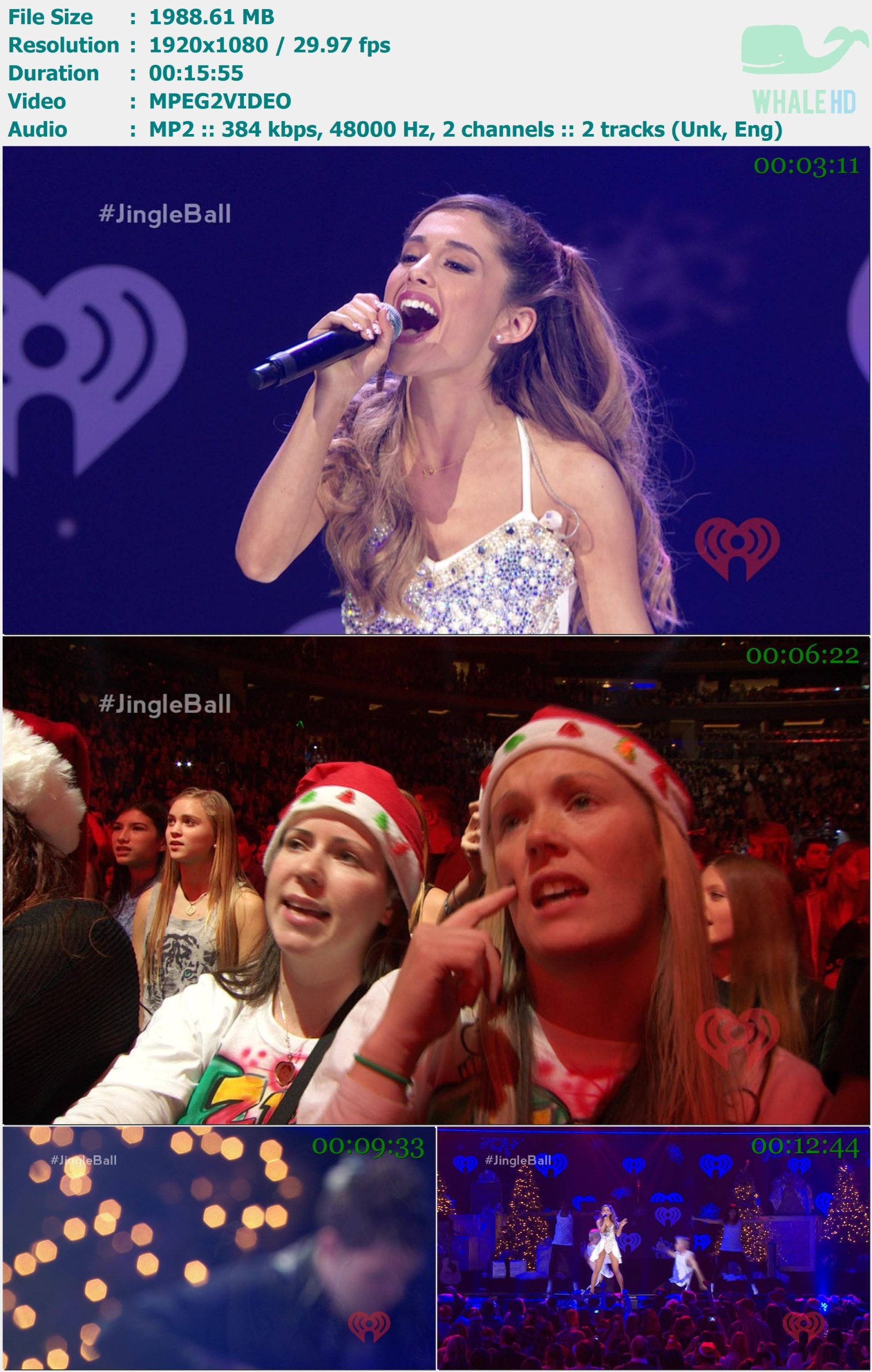 Ariana Grande - Live @ HeartRadio Jingle Ball Z100 NY 2013 HDTV 1080i MPEG2 - 1.94GB