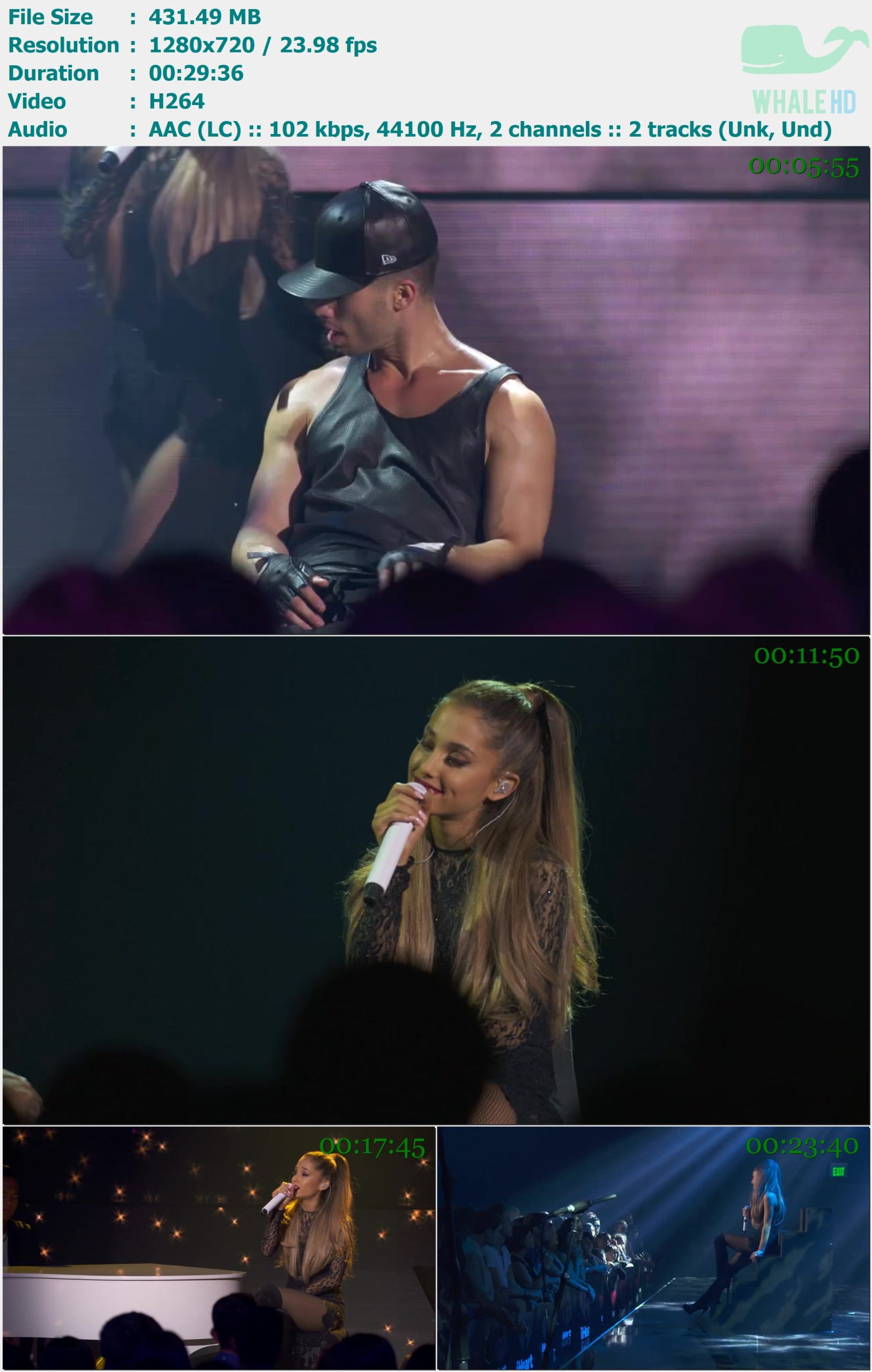 Ariana Grande - My Everything iHeartRadio Album Release Party Concert 2014 WEB-DL 720p H264 - 431.49MB