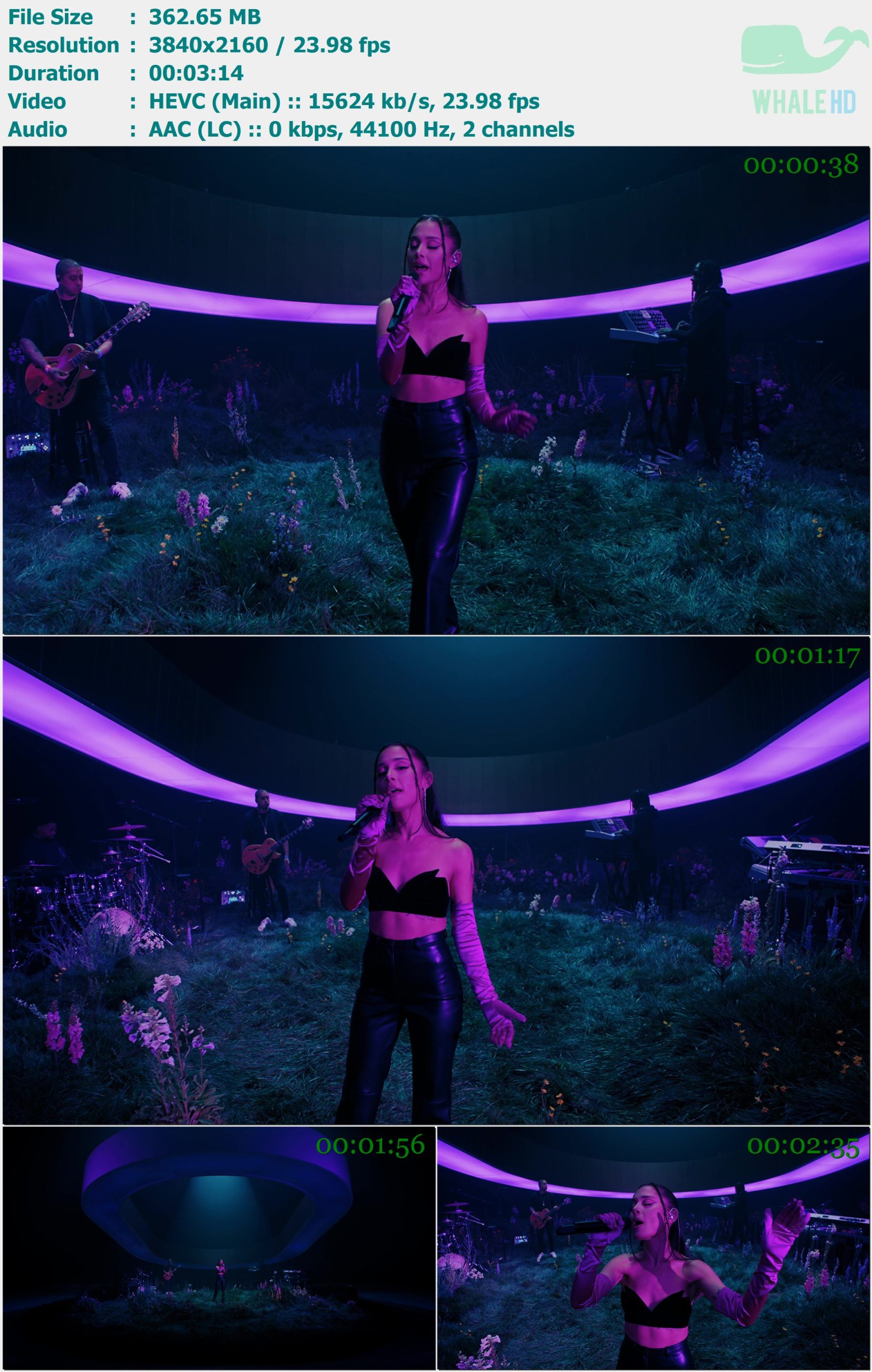 Ariana Grande - POV (Live @ 𝐕𝐄𝐕𝐎) 2021 MasterRip 2160p X265 - 362.65MB