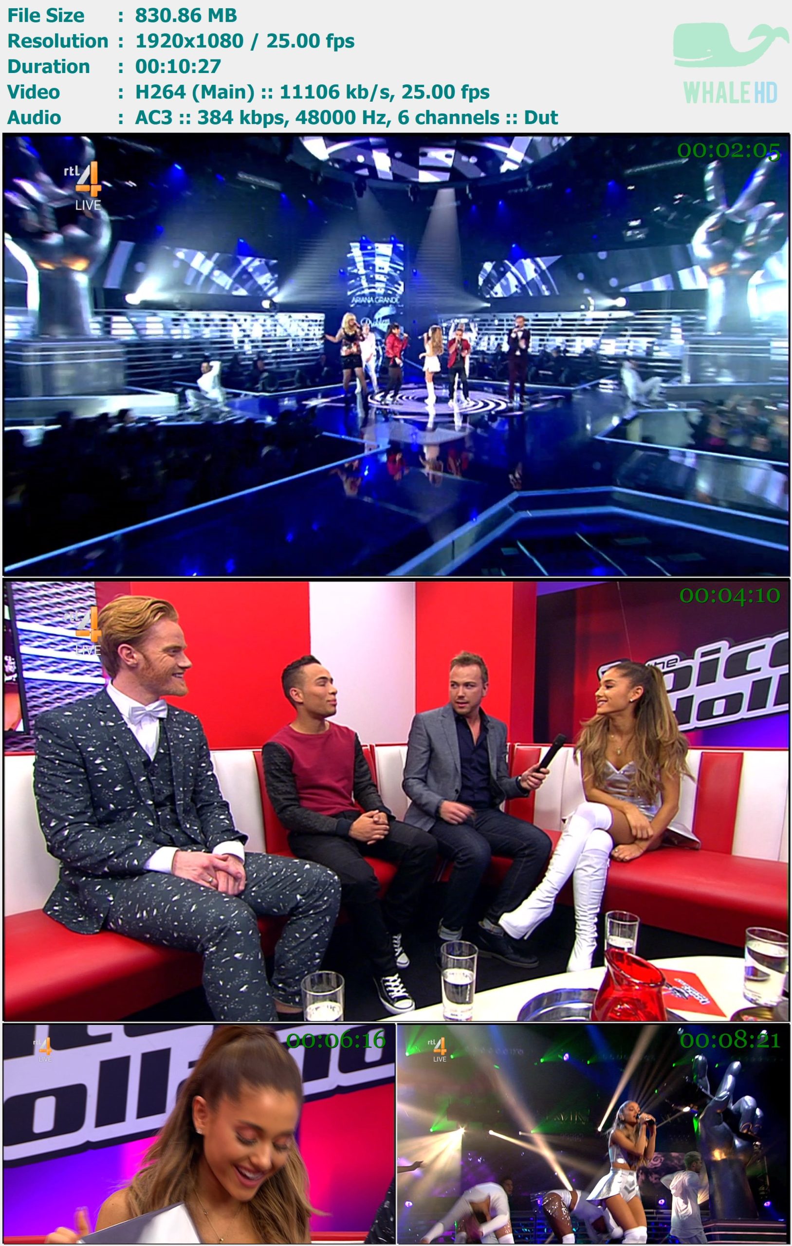 Ariana Grande - Problem & Break Free (The Voice of Holland S05E12 2014-11-14) HDTVRip 1080i X264 - 830.86MB