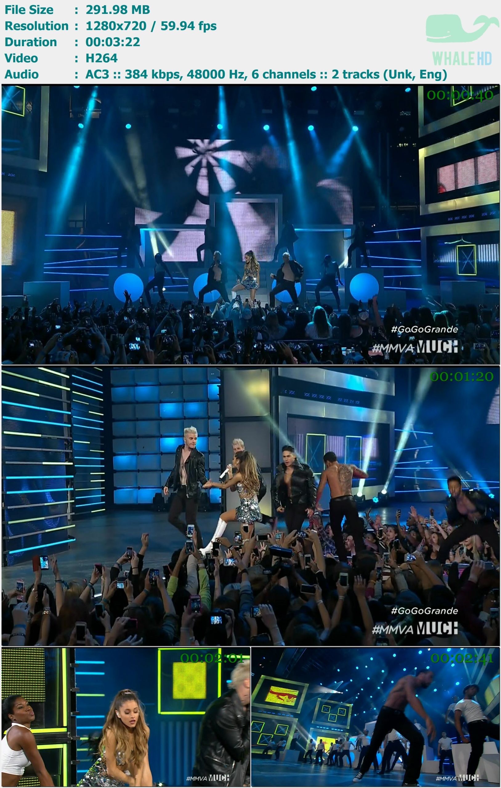 Ariana Grande - Problem (MuchMusic Video Awards 2014-06-15) HDTV 720p H264 - 291.98MB